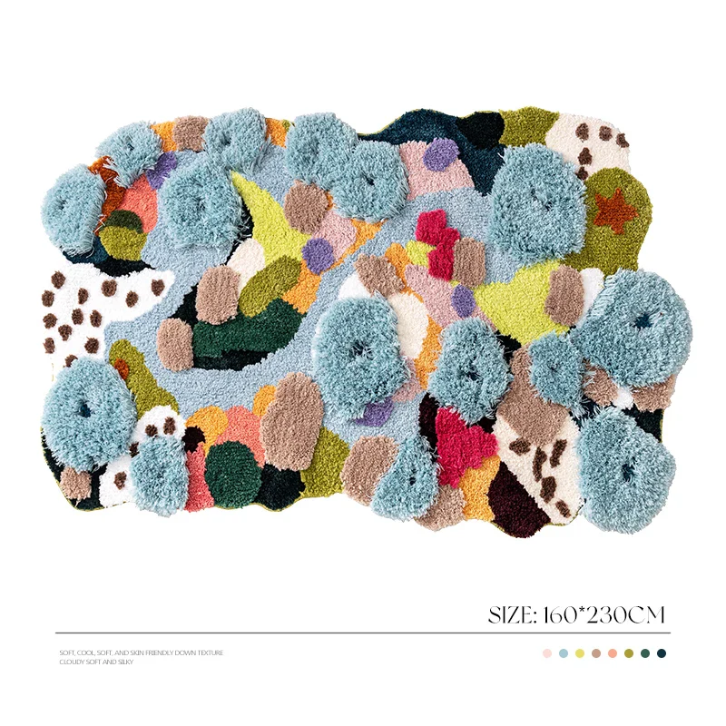 Irregular Floral Garden Area Rug - Image 17