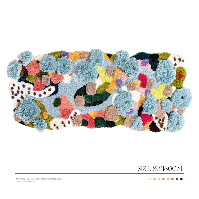 Irregular Floral Garden Area Rug - Image 19