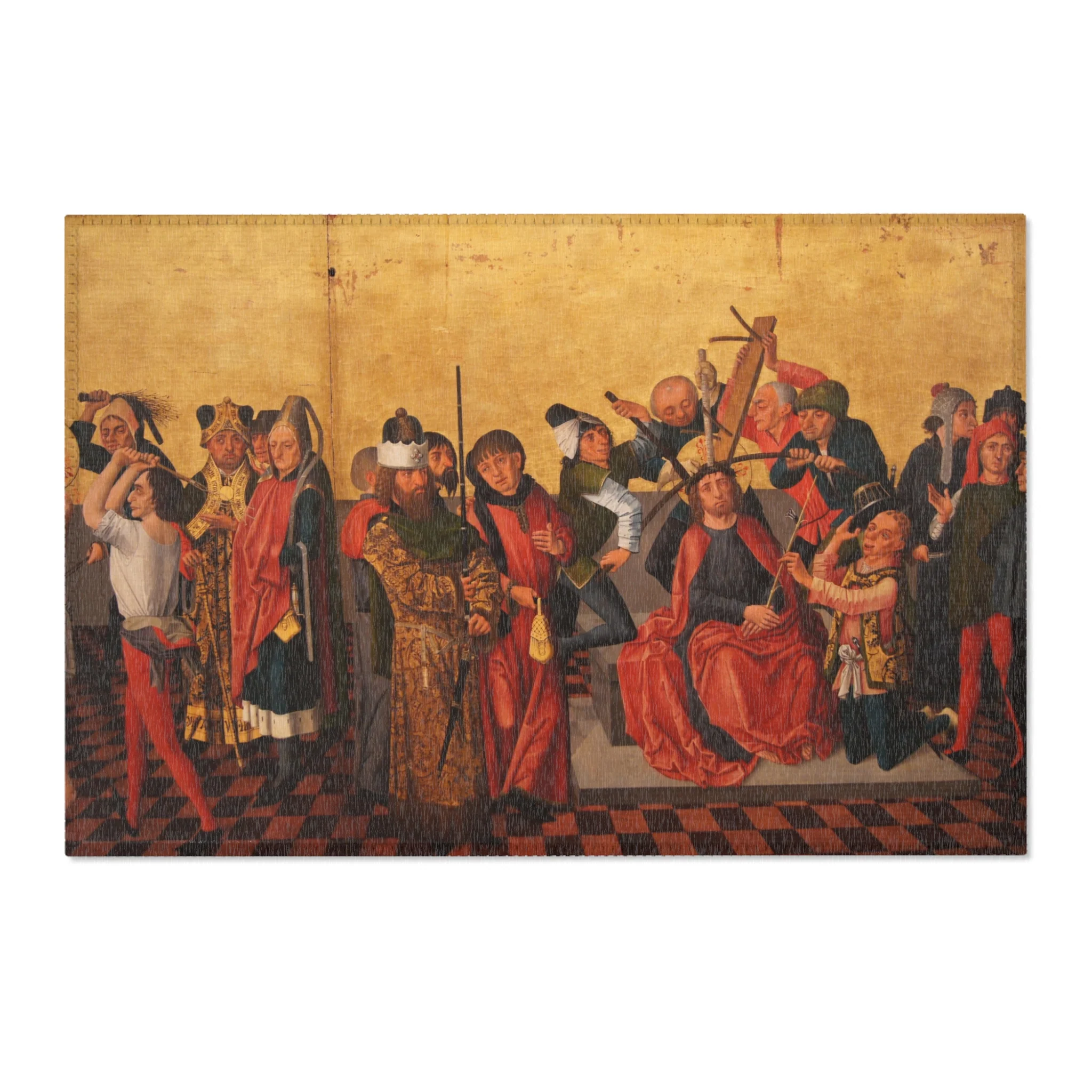 Isenmann, Colmar Altarpiece (Flagellation, Crowning with Thorns) | Area Rug - Image 4
