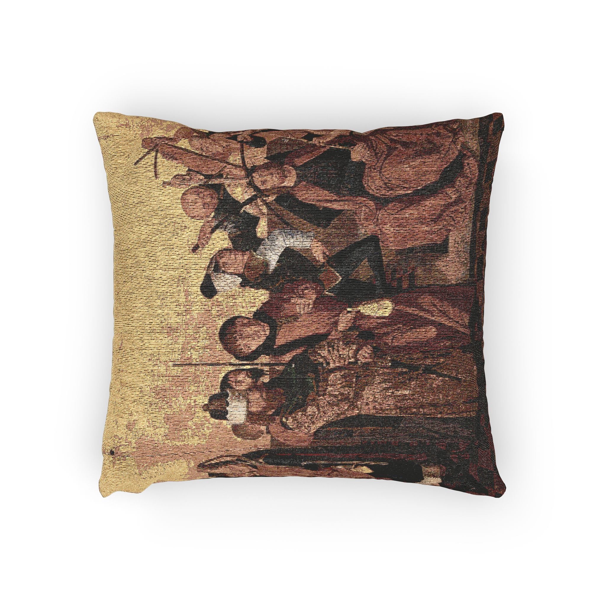 Isenmann, Colmar Altarpiece (Flagellation, Crowning with Thorns) | Woven Pillow - Image 2