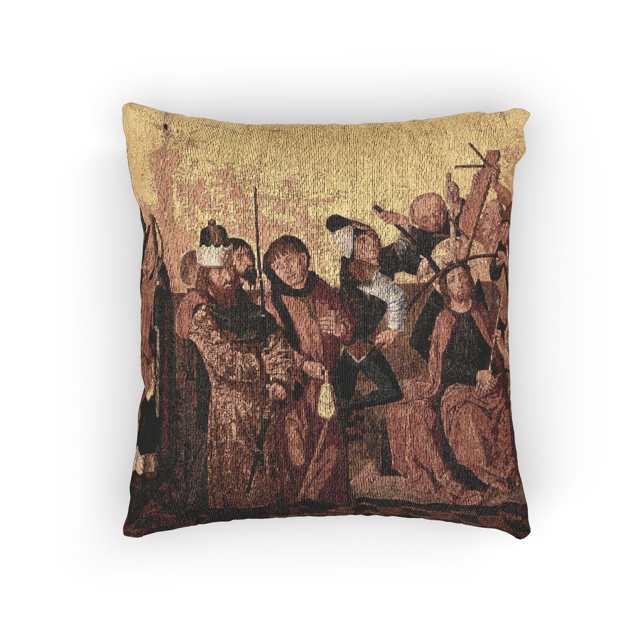 Isenmann, Colmar Altarpiece (Flagellation, Crowning with Thorns) | Woven Pillow - Image 3
