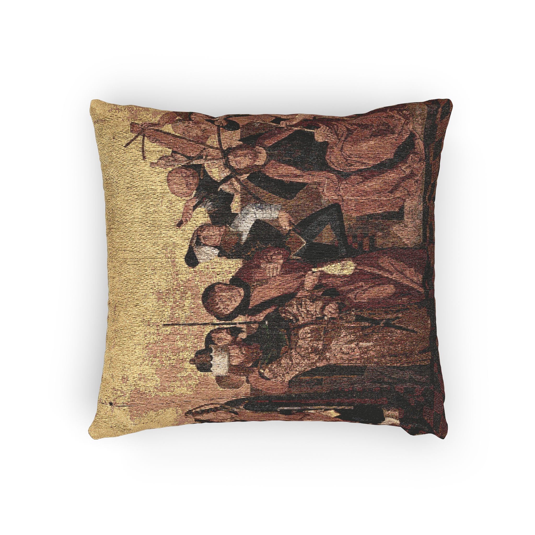 Isenmann, Colmar Altarpiece (Flagellation, Crowning with Thorns) | Woven Pillow - Image 4