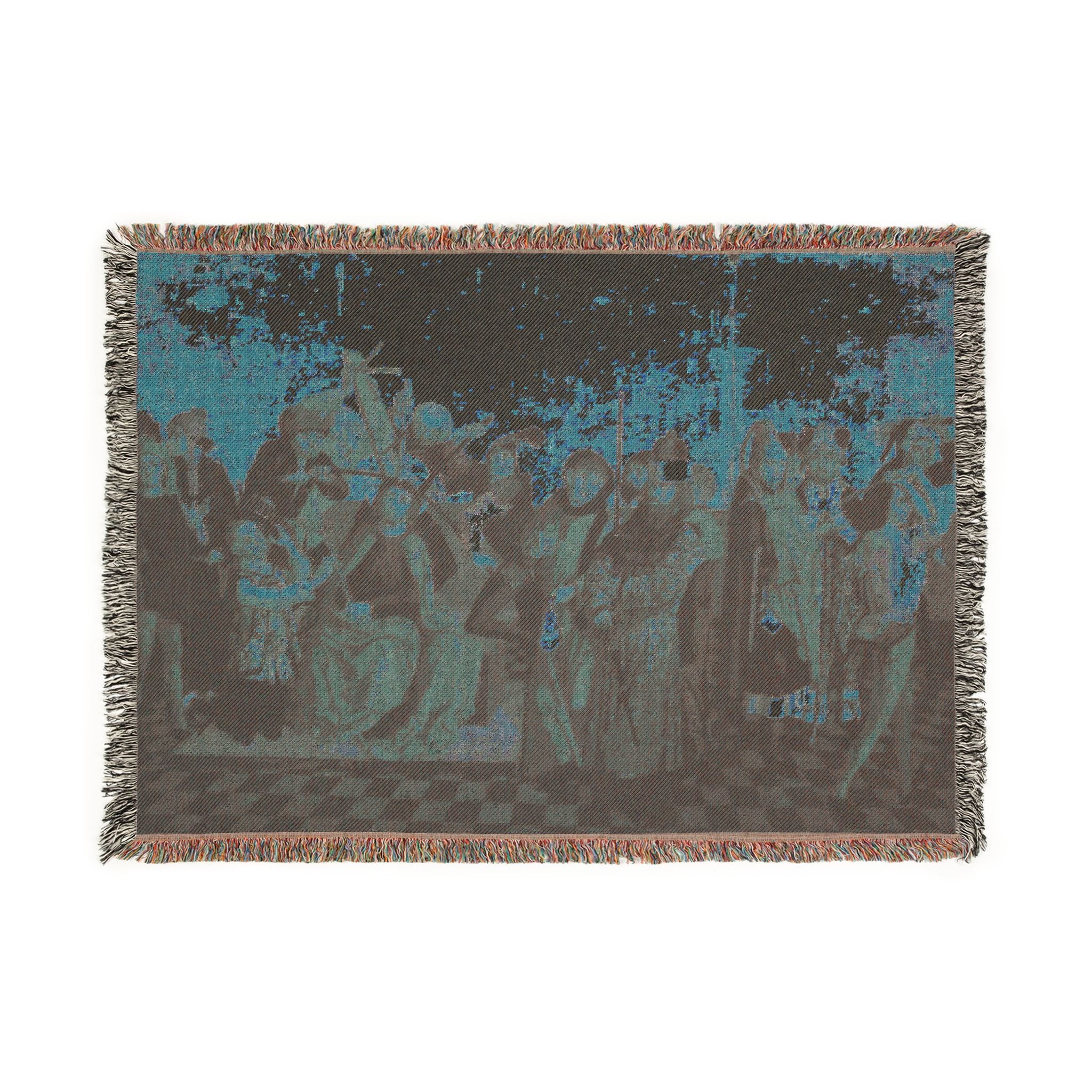 Isenmann, Colmar Altarpiece (Flagellation, Crowning with Thorns) | Woven Tapestry Blanket - Image 4