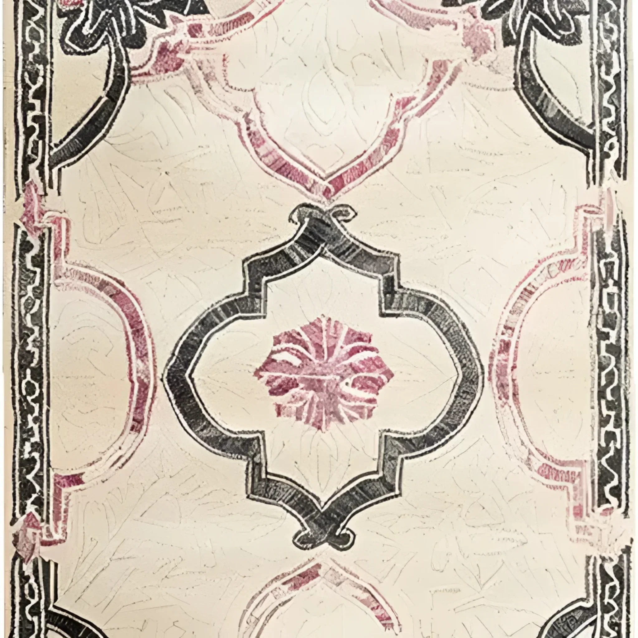 Ivory Bloom Border Hand Tufted Rug - Image 6