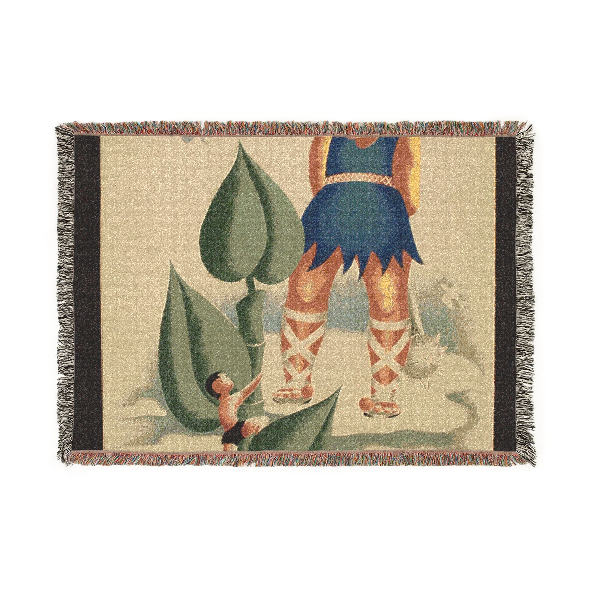 jack-and-the-beanstalk-wpa-federal-art-project | Woven Tapestry Blanket