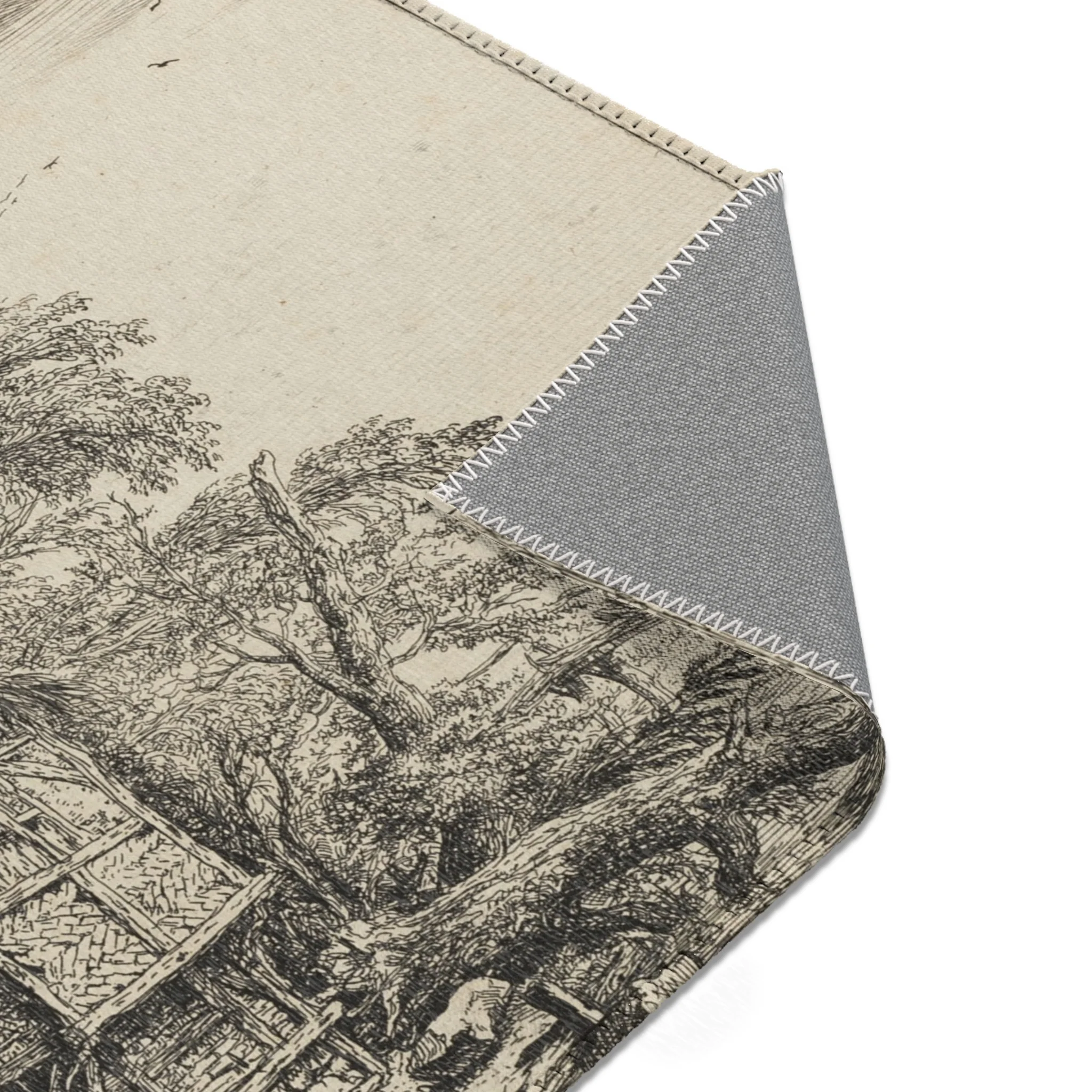 Jacob van Ruisdael - The Little Bridge | Area Rug - Image 13