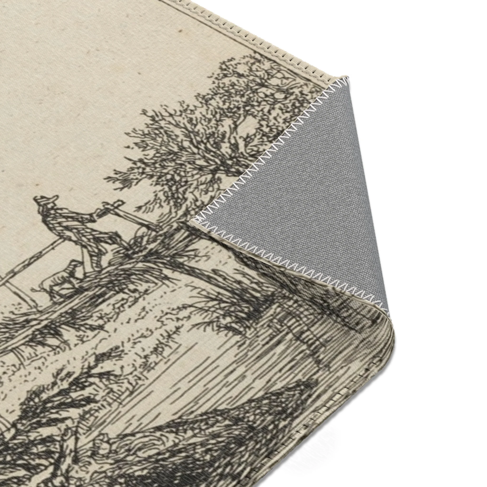 Jacob van Ruisdael - The Little Bridge | Area Rug - Image 17