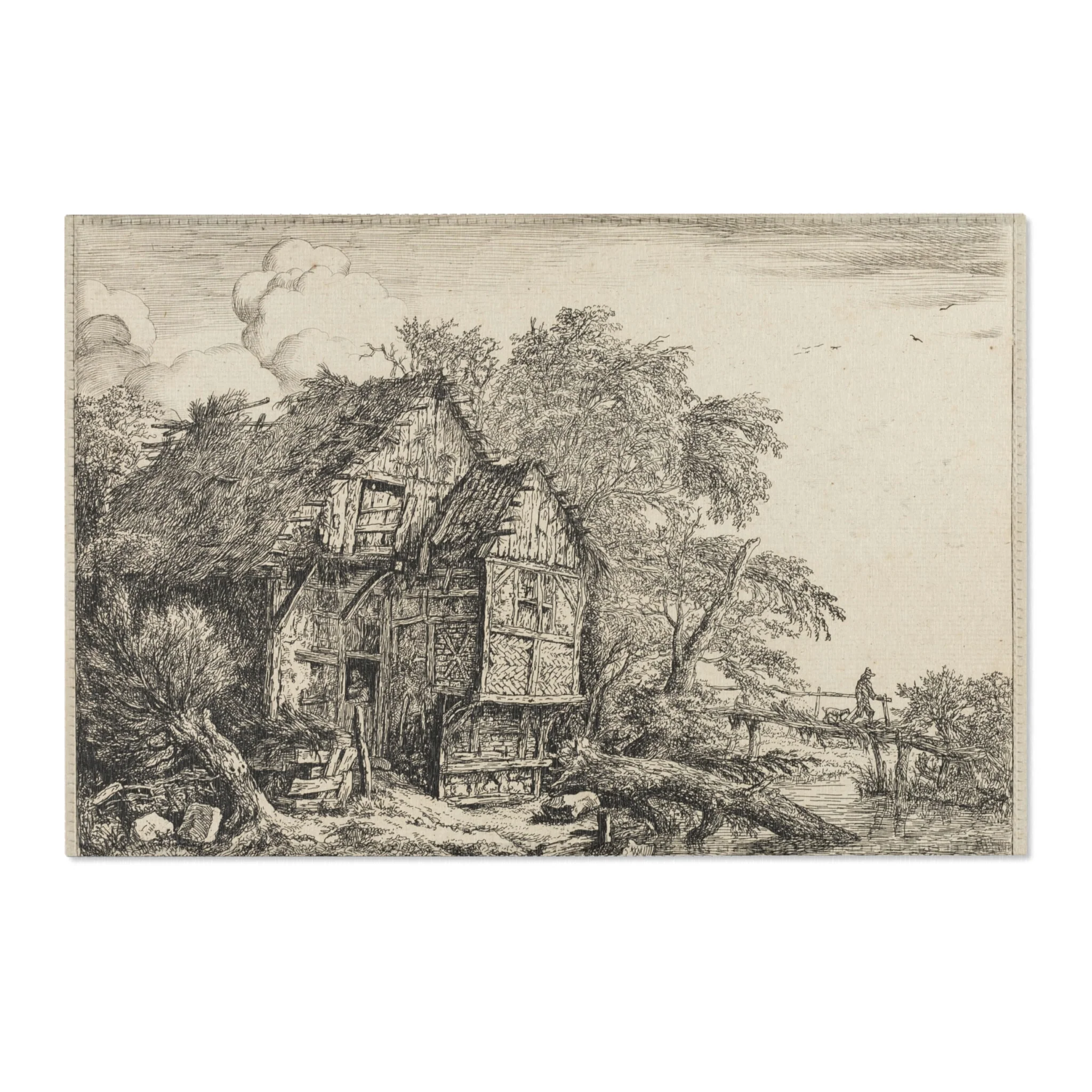 Jacob van Ruisdael - The Little Bridge | Area Rug - Image 4