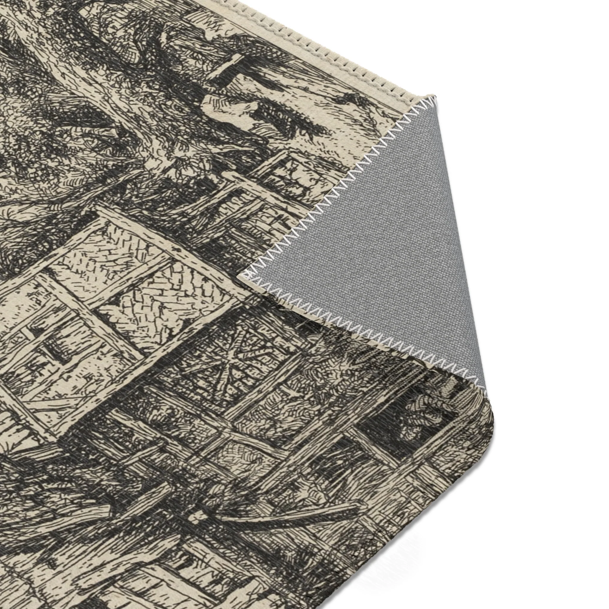 Jacob van Ruisdael - The Little Bridge | Area Rug - Image 7