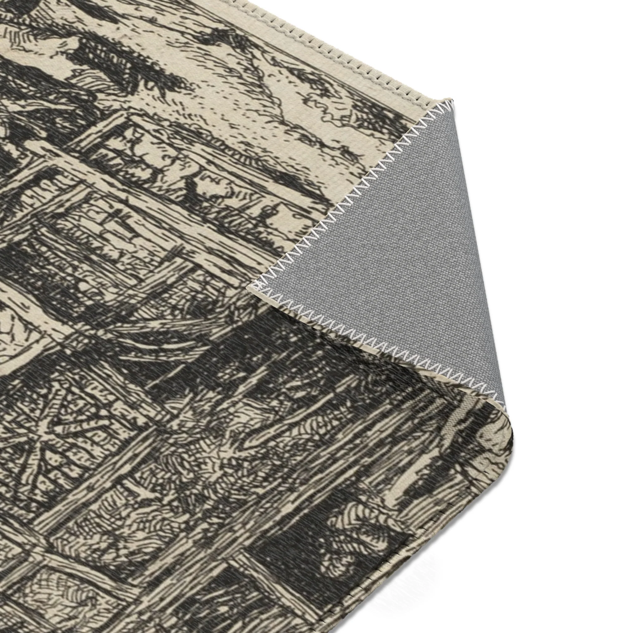 Jacob van Ruisdael - The Little Bridge | Area Rug - Image 9