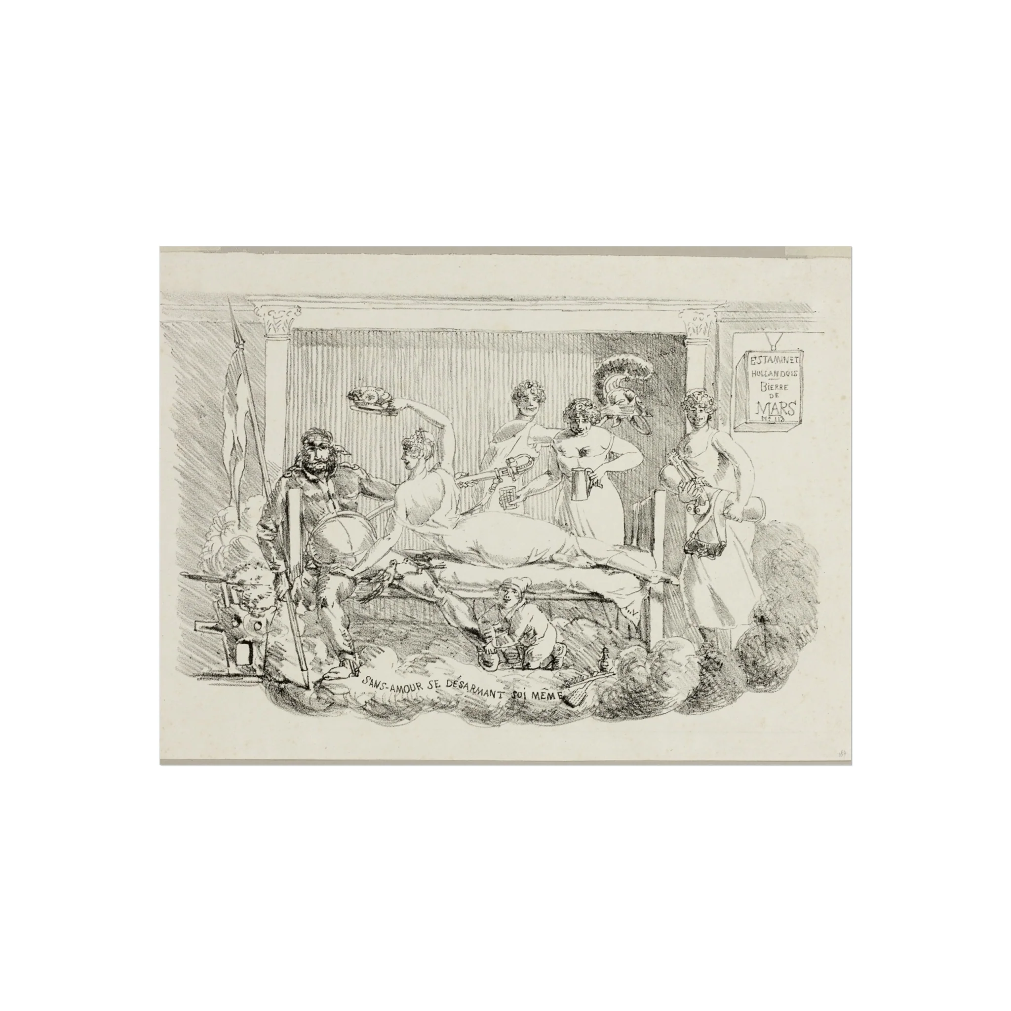 Jacques Louis David - Loveless Disarming Himself | Fine Art Poster - Image 3