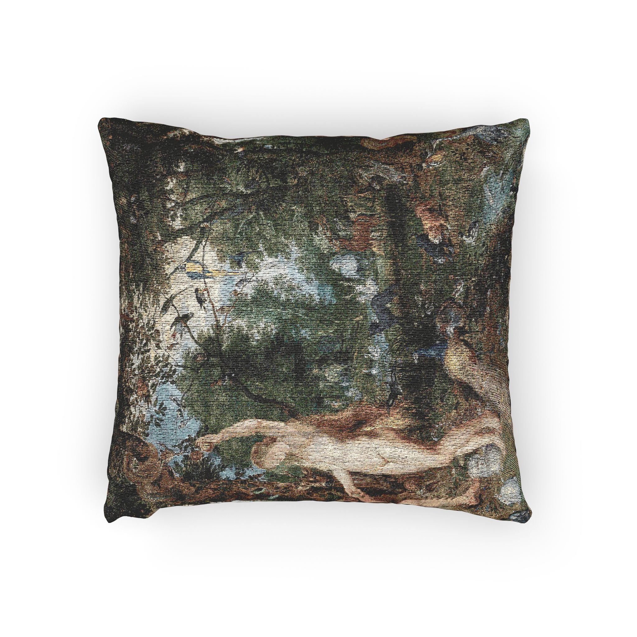 Jan Brueghel de Oude en Peter Paul Rubens - Het aards paradijs met de zondeval van Adam en Eva | Woven Pillow - Image 2