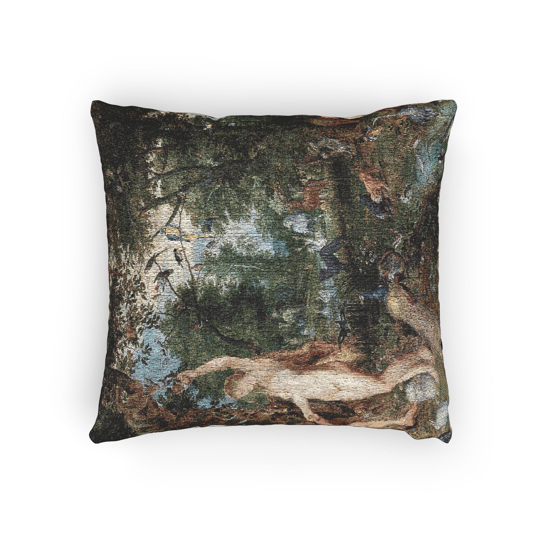 Jan Brueghel de Oude en Peter Paul Rubens - Het aards paradijs met de zondeval van Adam en Eva | Woven Pillow - Image 4