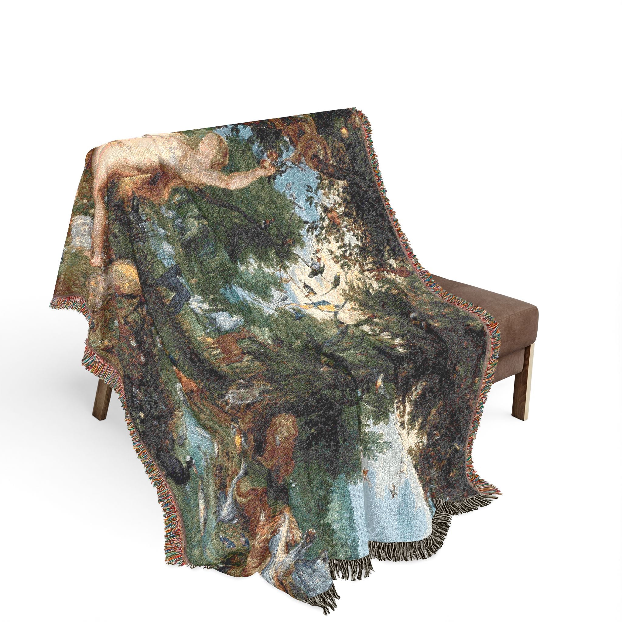 Jan Brueghel de Oude en Peter Paul Rubens - Het aards paradijs met de zondeval van Adam en Eva | Woven Tapestry Blanket - Image 3