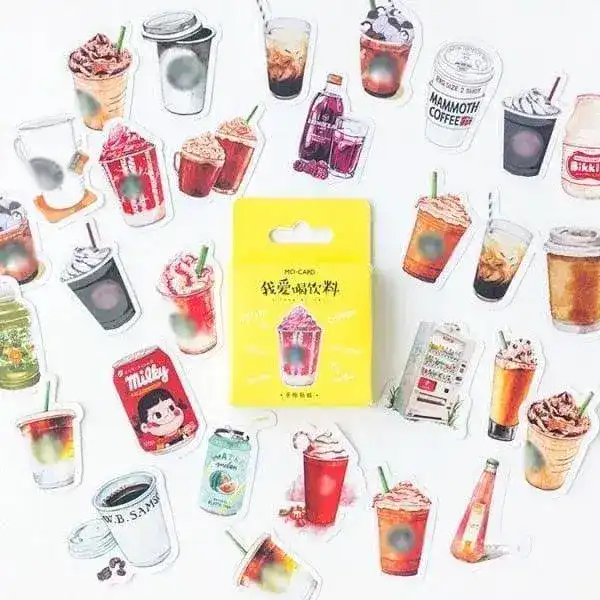 Japanese Scrapbooking Stickers Set - 45 pcs - Image 13