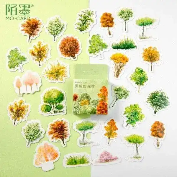 Japanese Scrapbooking Stickers Set - 45 pcs - Image 6