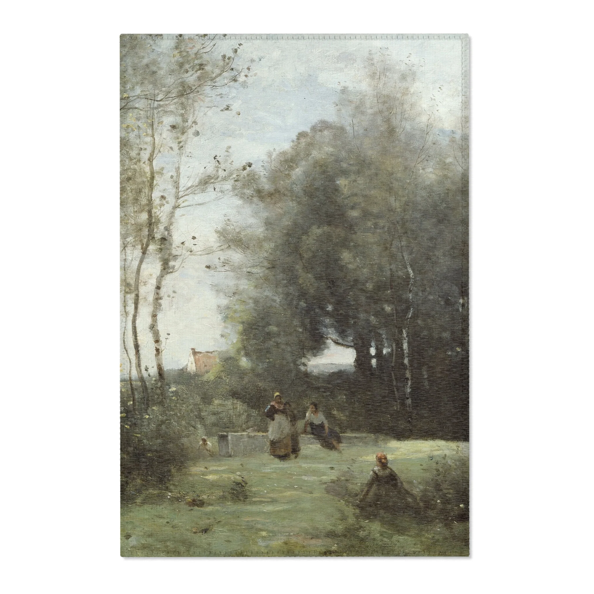 Jean Baptiste Camille Corot - Arleux-Palluel, The Bridge of Trysts | Area Rug