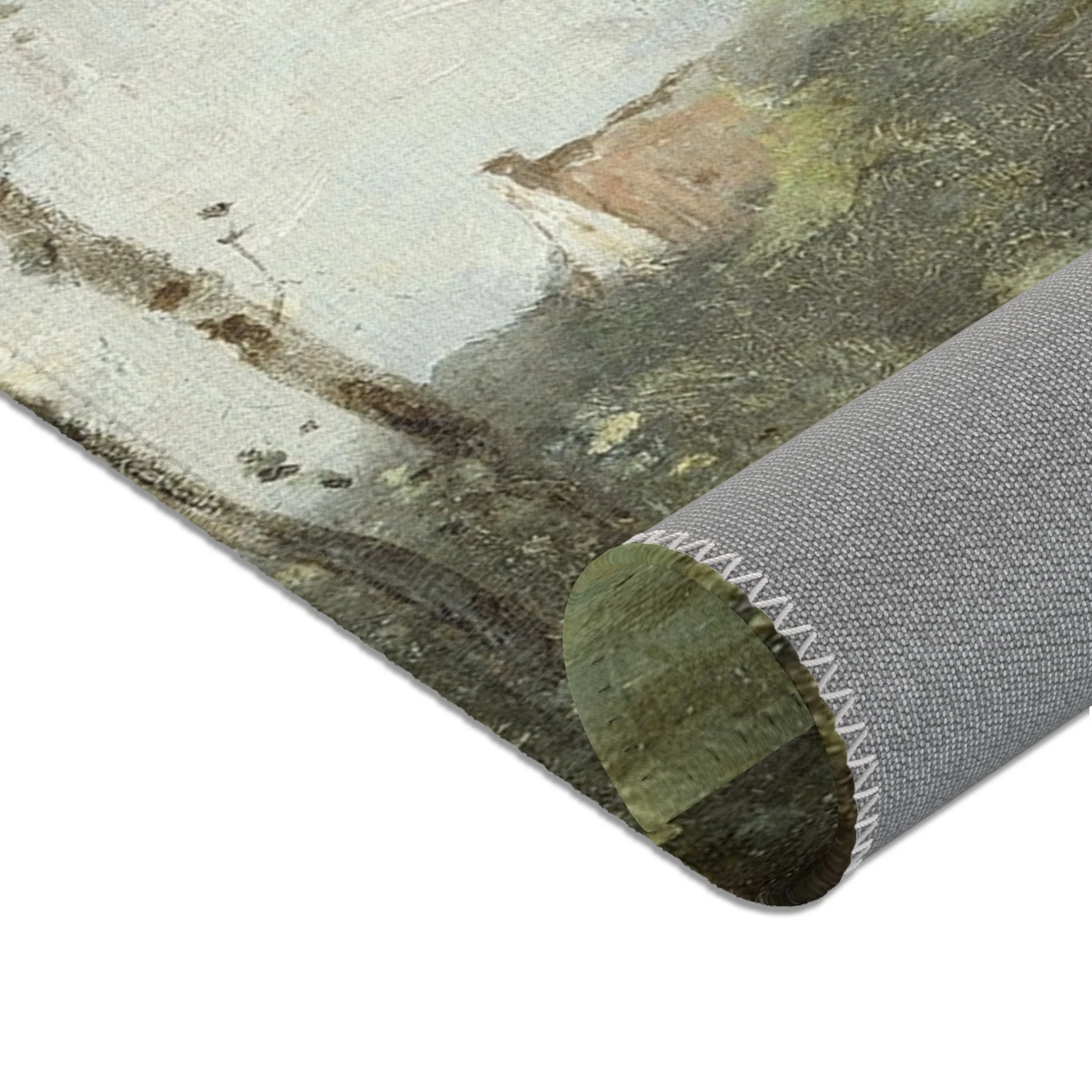 Jean Baptiste Camille Corot - Arleux-Palluel, The Bridge of Trysts | Area Rug - Image 10