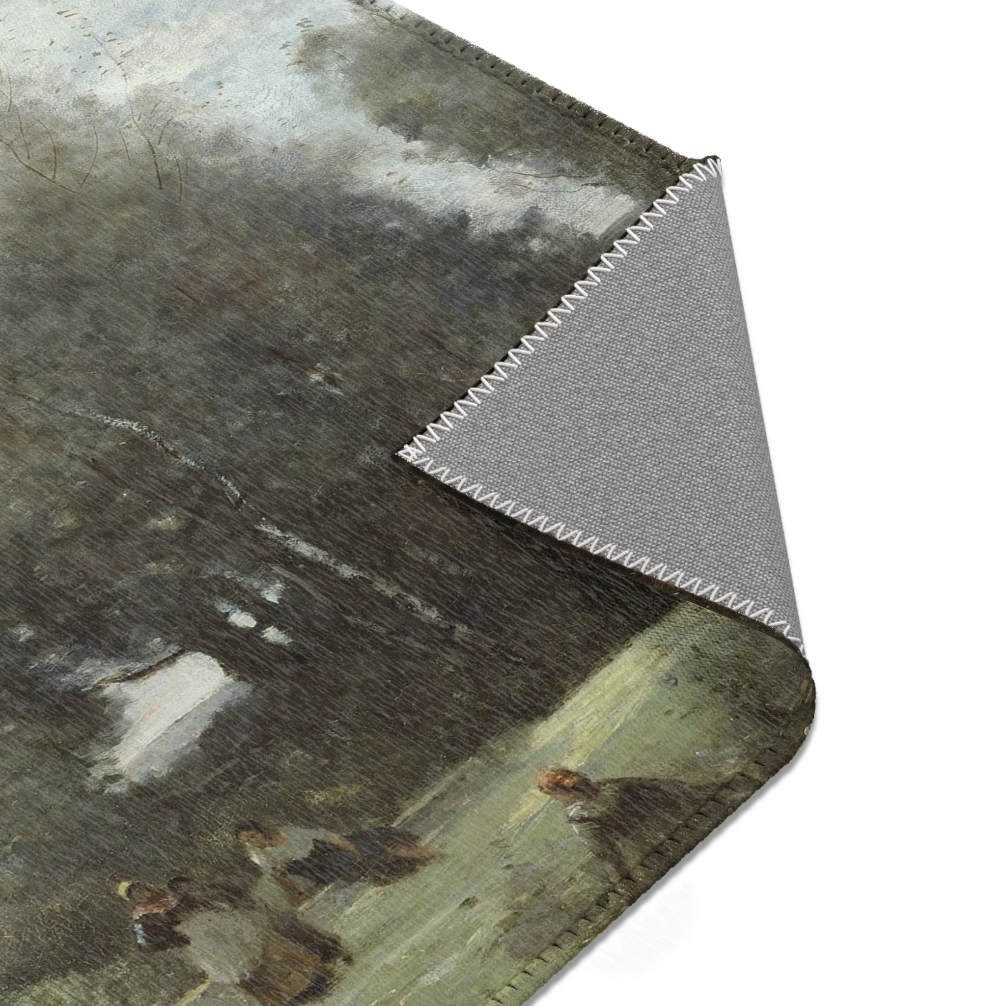 Jean Baptiste Camille Corot - Arleux-Palluel, The Bridge of Trysts | Area Rug - Image 13