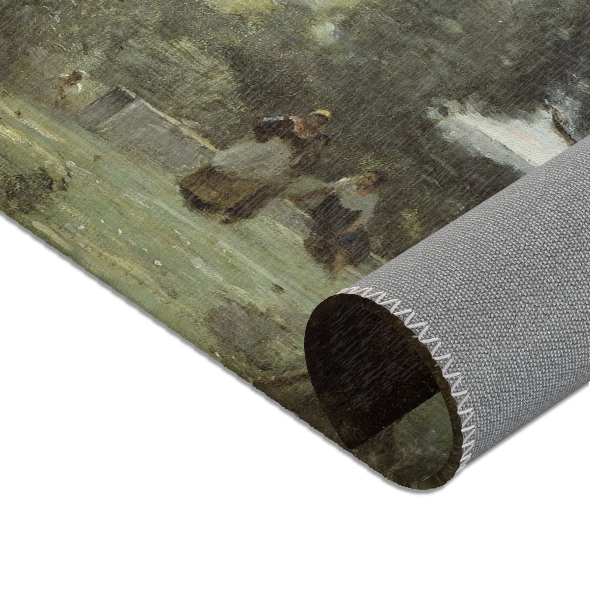 Jean Baptiste Camille Corot - Arleux-Palluel, The Bridge of Trysts | Area Rug - Image 14