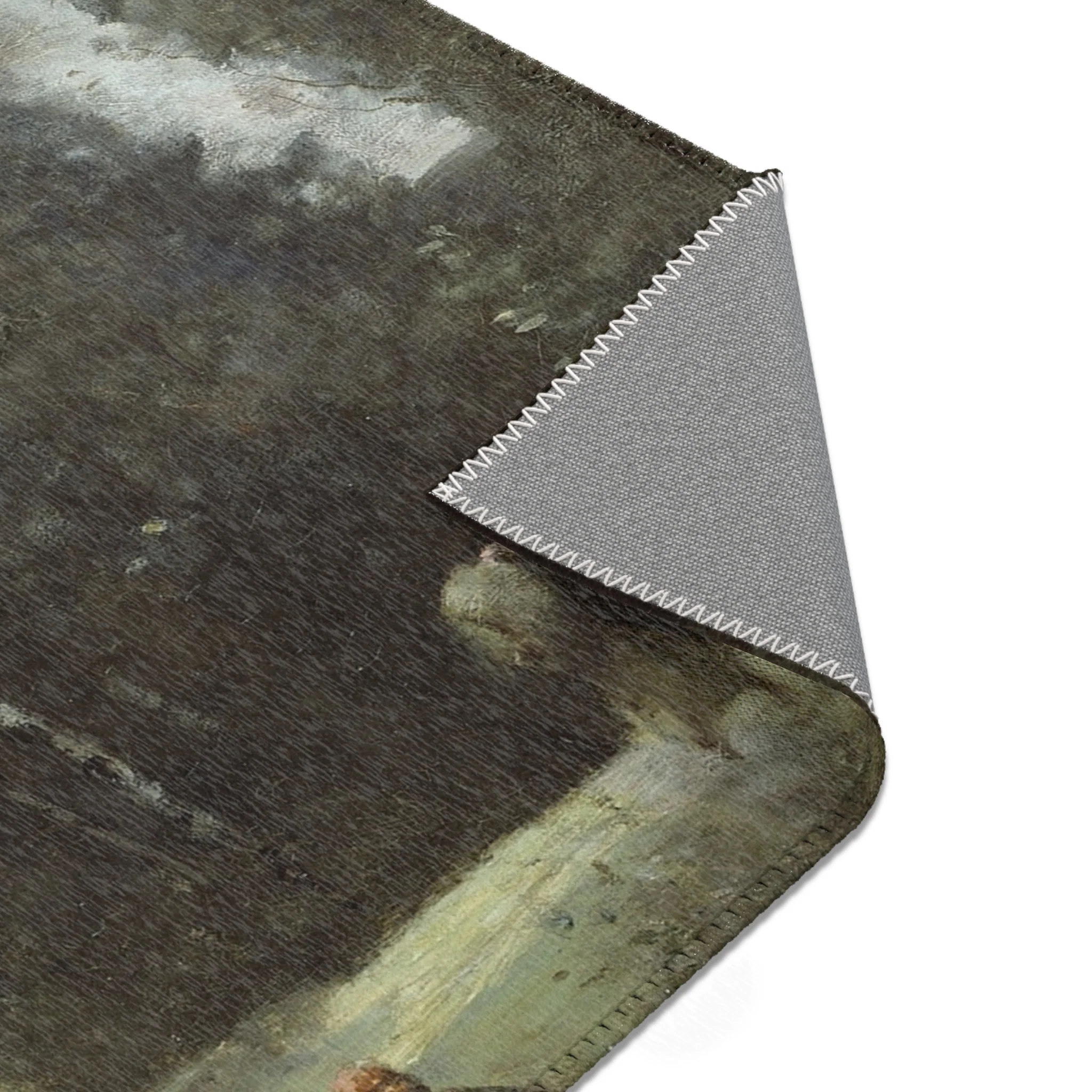 Jean Baptiste Camille Corot - Arleux-Palluel, The Bridge of Trysts | Area Rug - Image 15