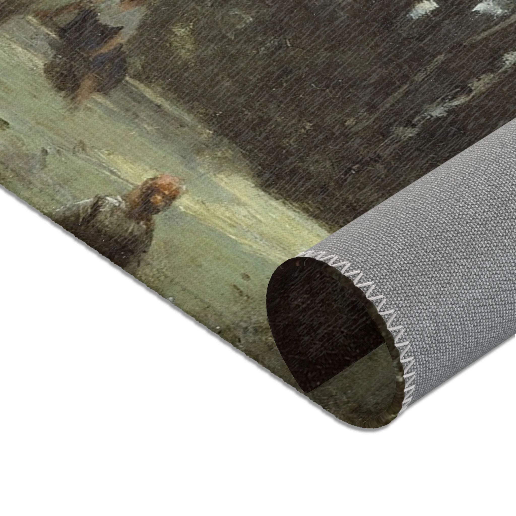 Jean Baptiste Camille Corot - Arleux-Palluel, The Bridge of Trysts | Area Rug - Image 16