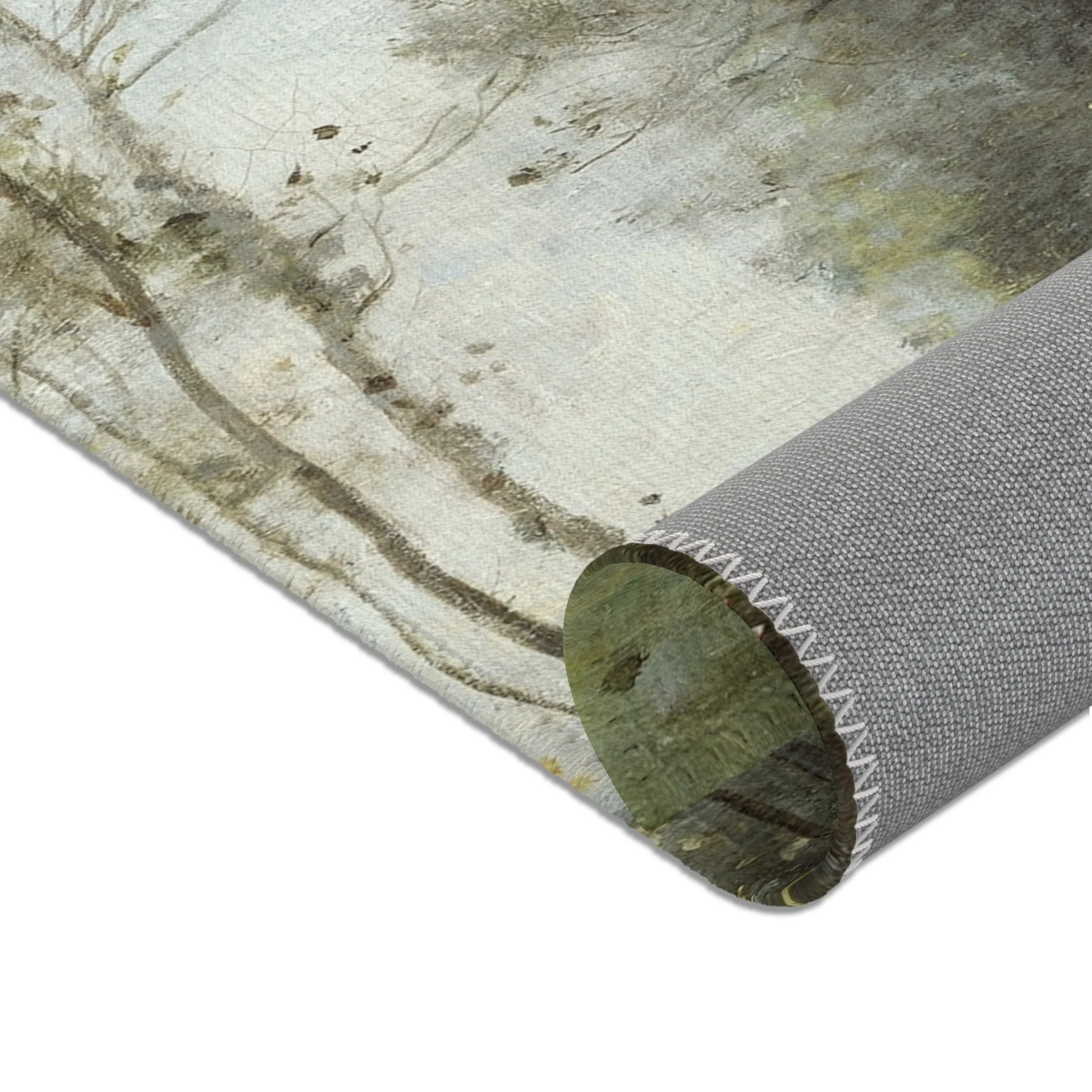 Jean Baptiste Camille Corot - Arleux-Palluel, The Bridge of Trysts | Area Rug - Image 8