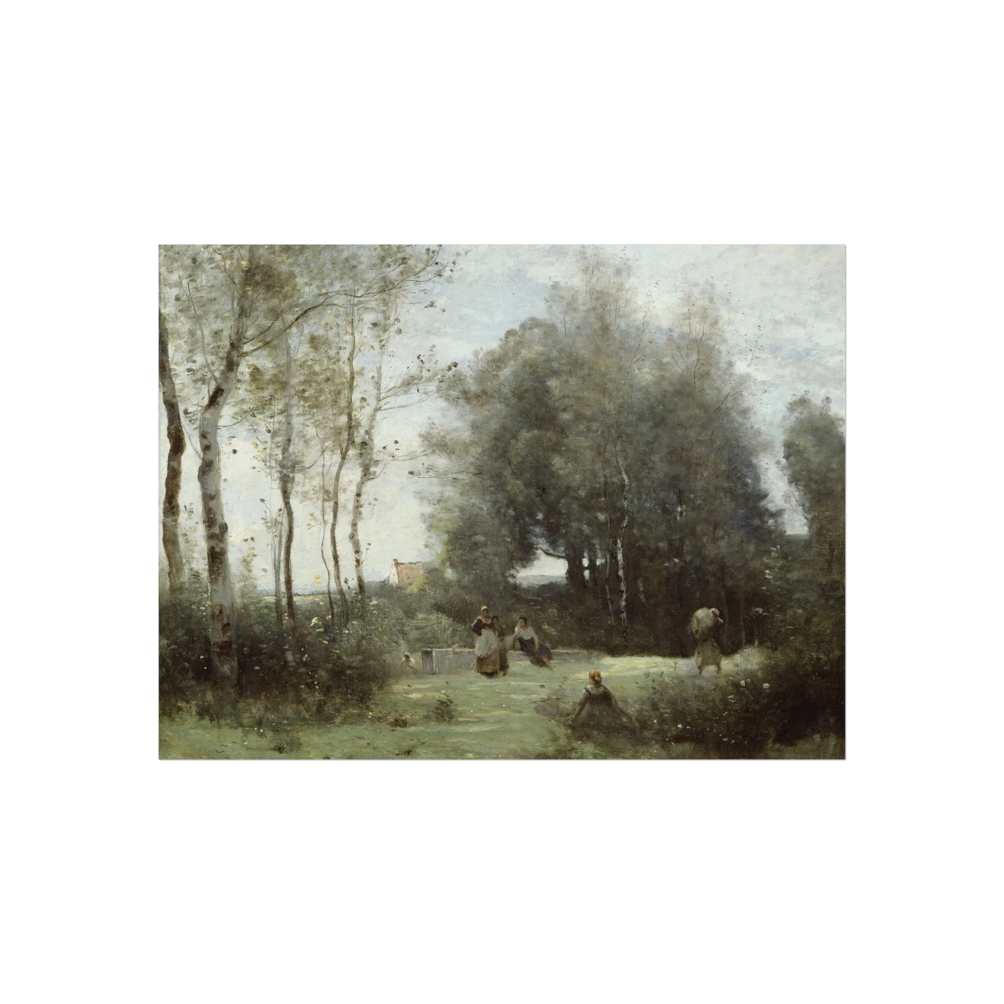 Jean Baptiste Camille Corot - Arleux-Palluel, The Bridge of Trysts | Fine Art Poster - Image 3