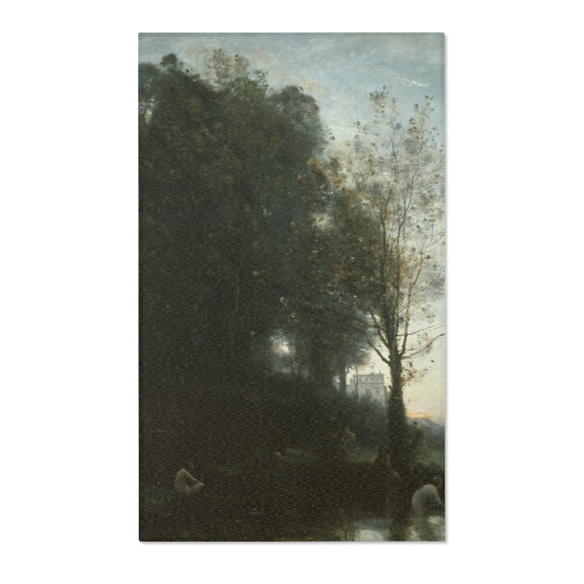 Jean Baptiste Camille Corot - Bathing Nymphs and Child | Area Rug - Image 2