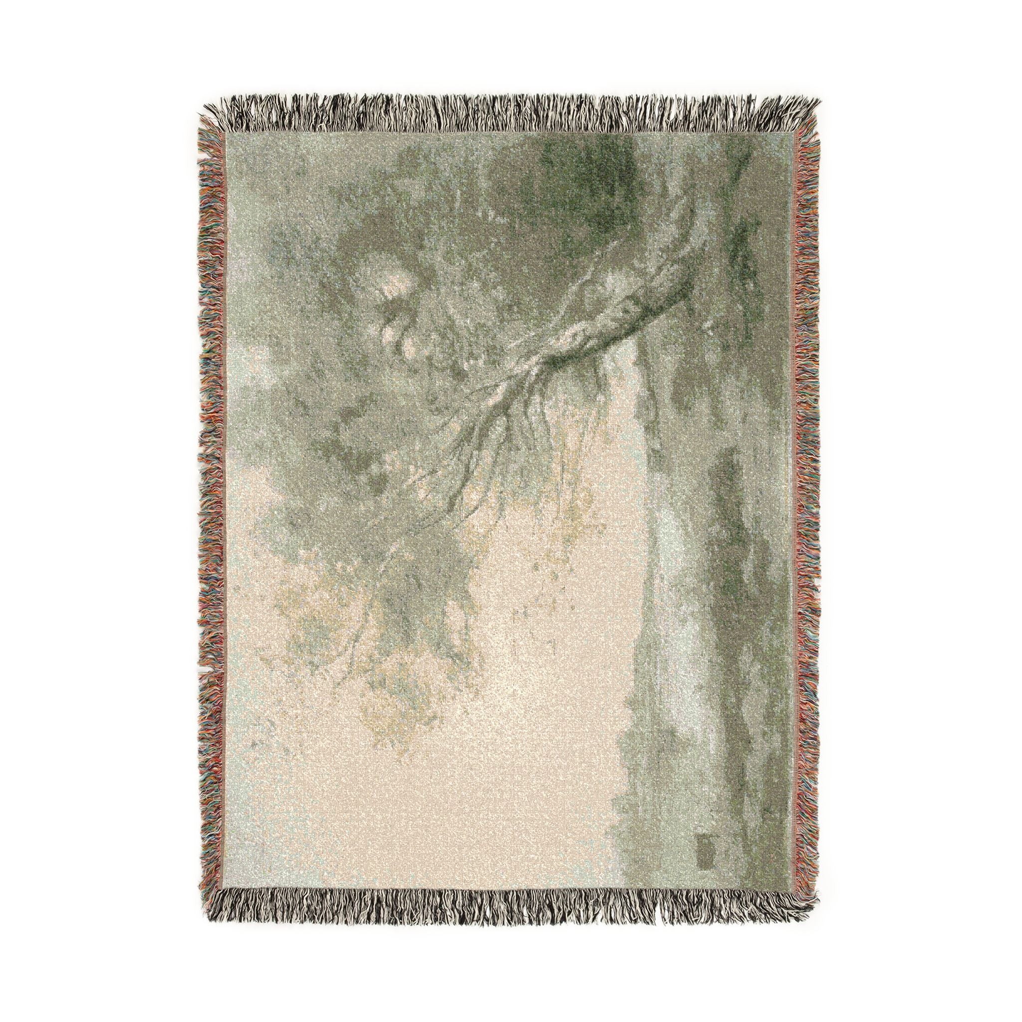 Jean Baptiste Camille Corot - Bent Tree by the Water | Woven Tapestry Blanket - Image 11