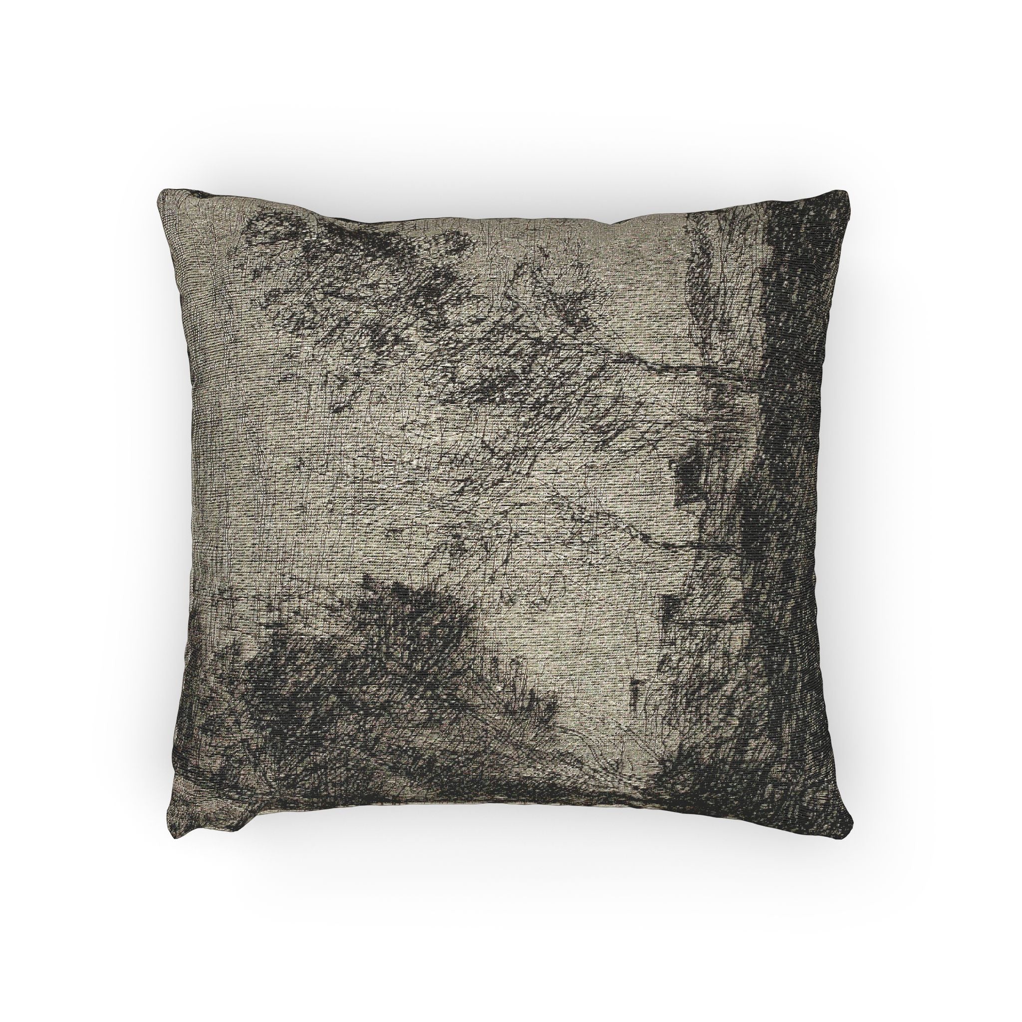 Jean Baptiste Camille Corot - In the Dunes Souvenir of the Woods of the Hague | Woven Pillow - Image 3