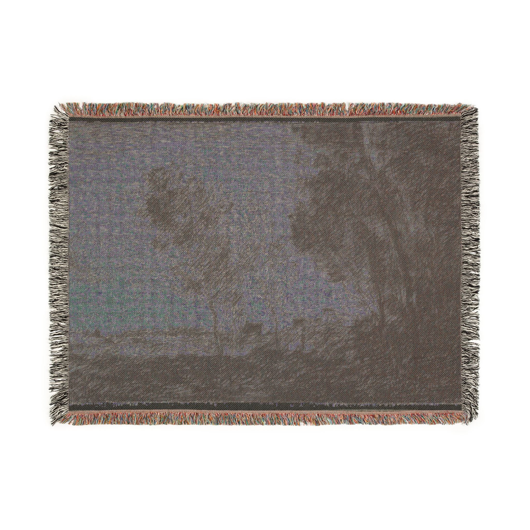 Jean Baptiste Camille Corot - In the Dunes Souvenir of the Woods of the Hague | Woven Tapestry Blanket - Image 12