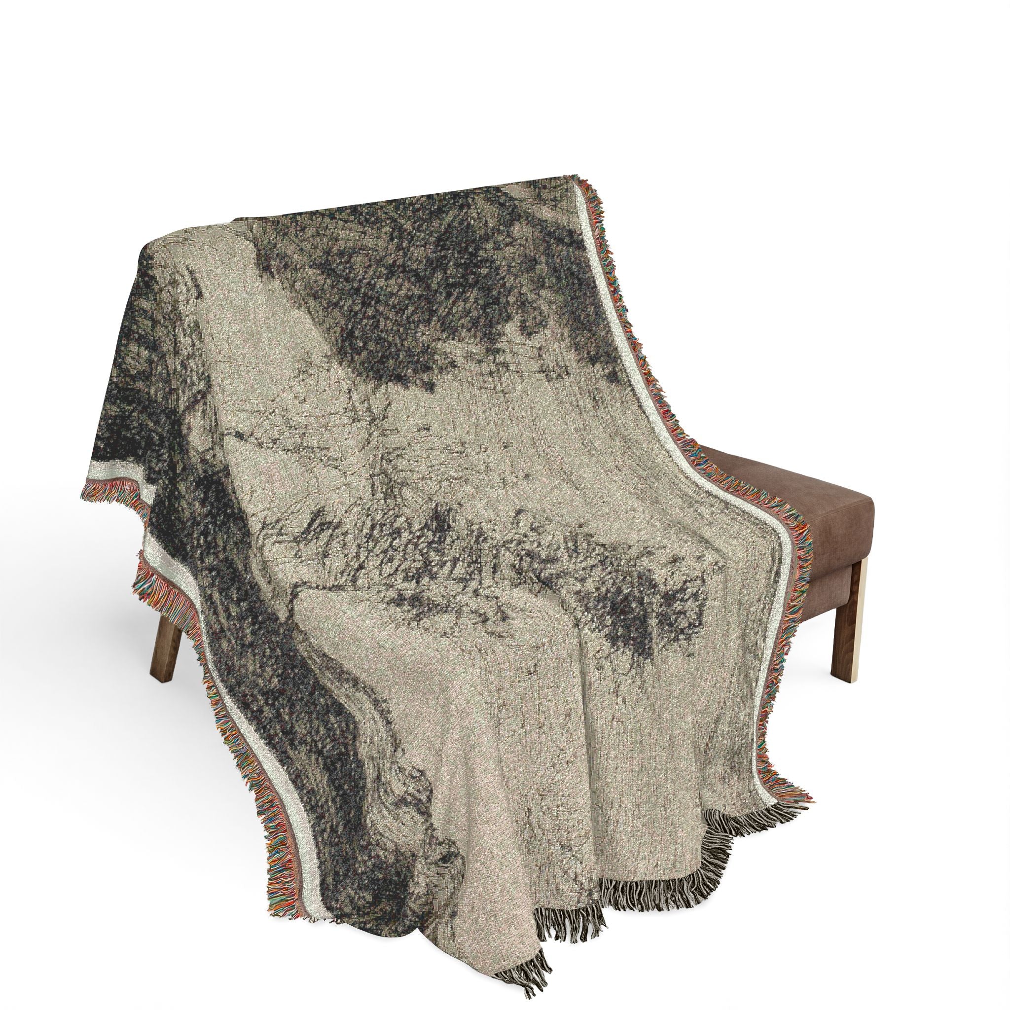 Jean Baptiste Camille Corot - In the Dunes Souvenir of the Woods of the Hague | Woven Tapestry Blanket - Image 3