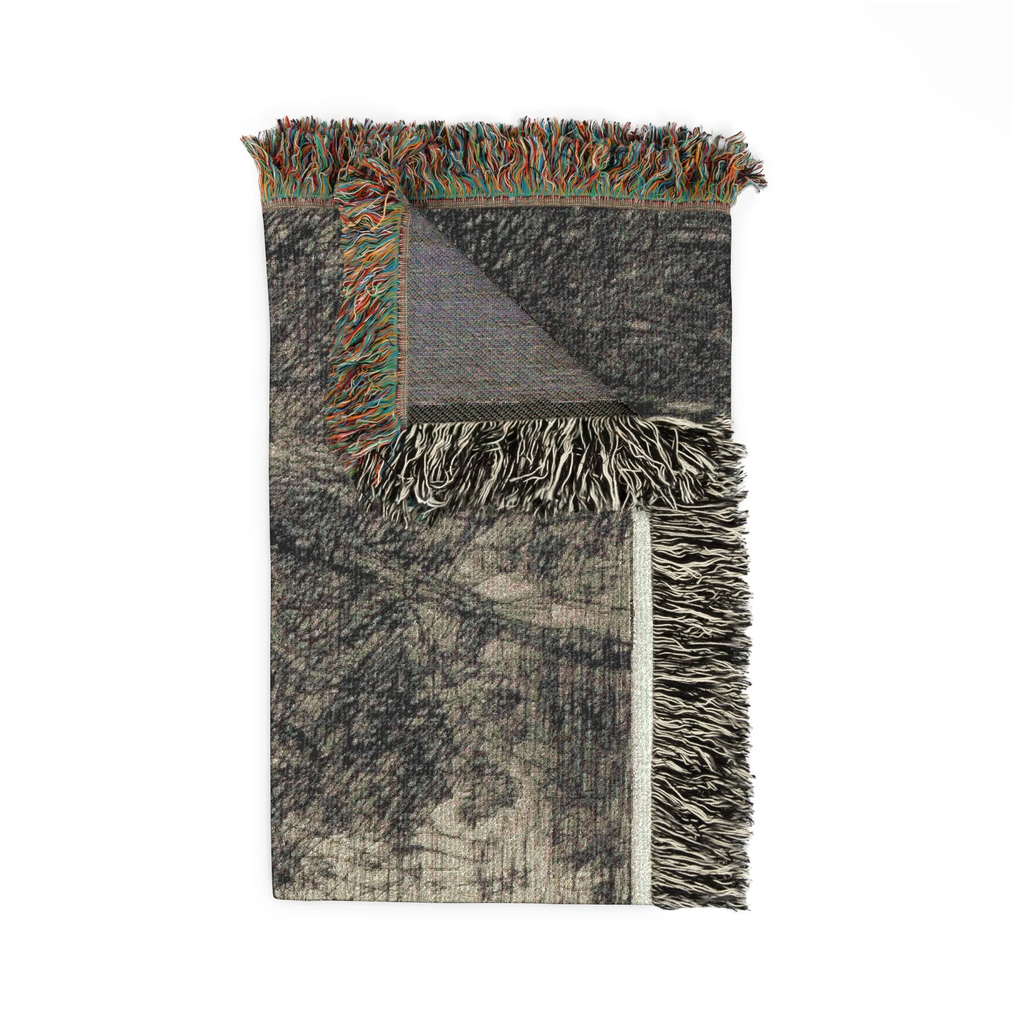 Jean Baptiste Camille Corot - In the Dunes Souvenir of the Woods of the Hague | Woven Tapestry Blanket - Image 5