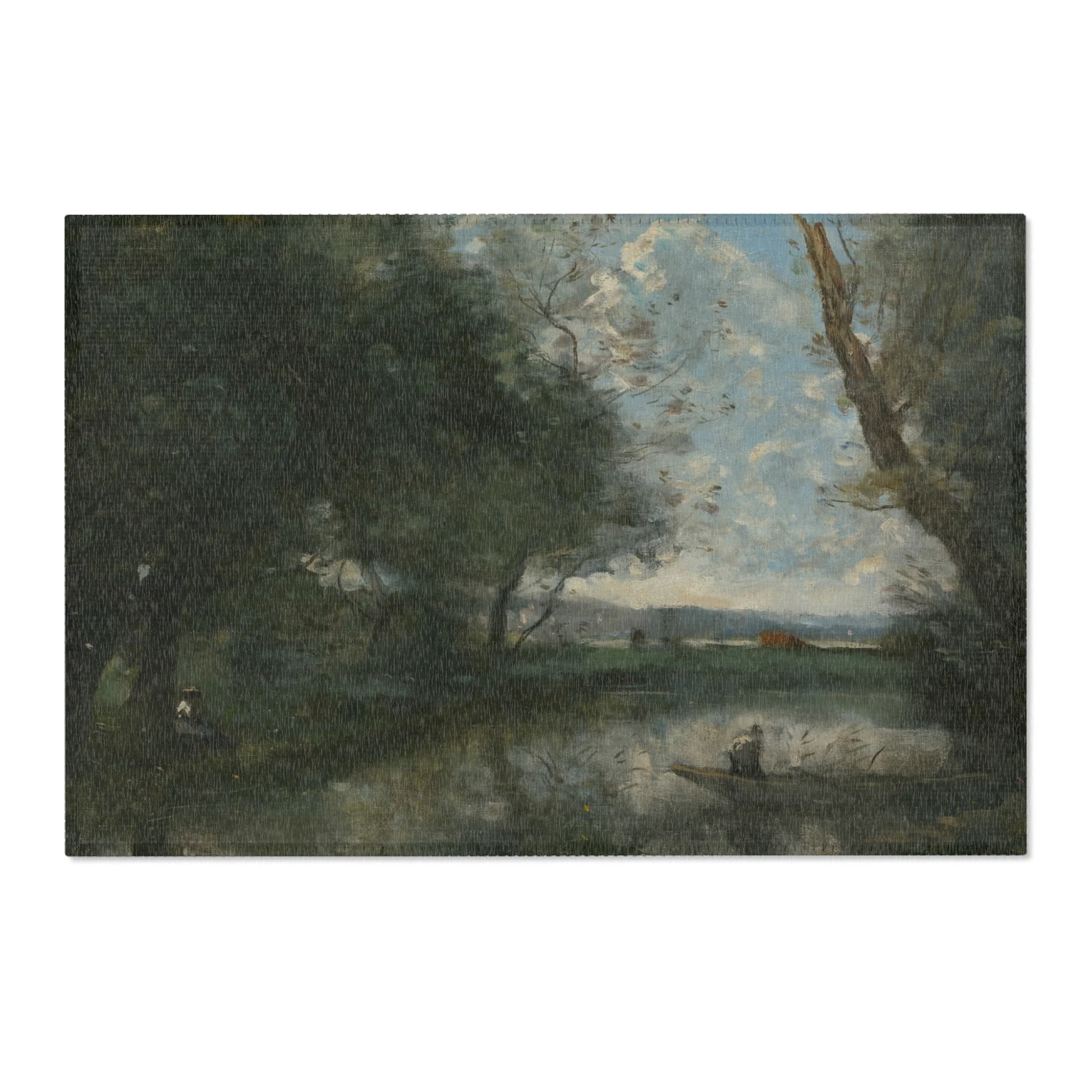 Jean Baptiste Camille Corot - Landscape | Area Rug - Image 4