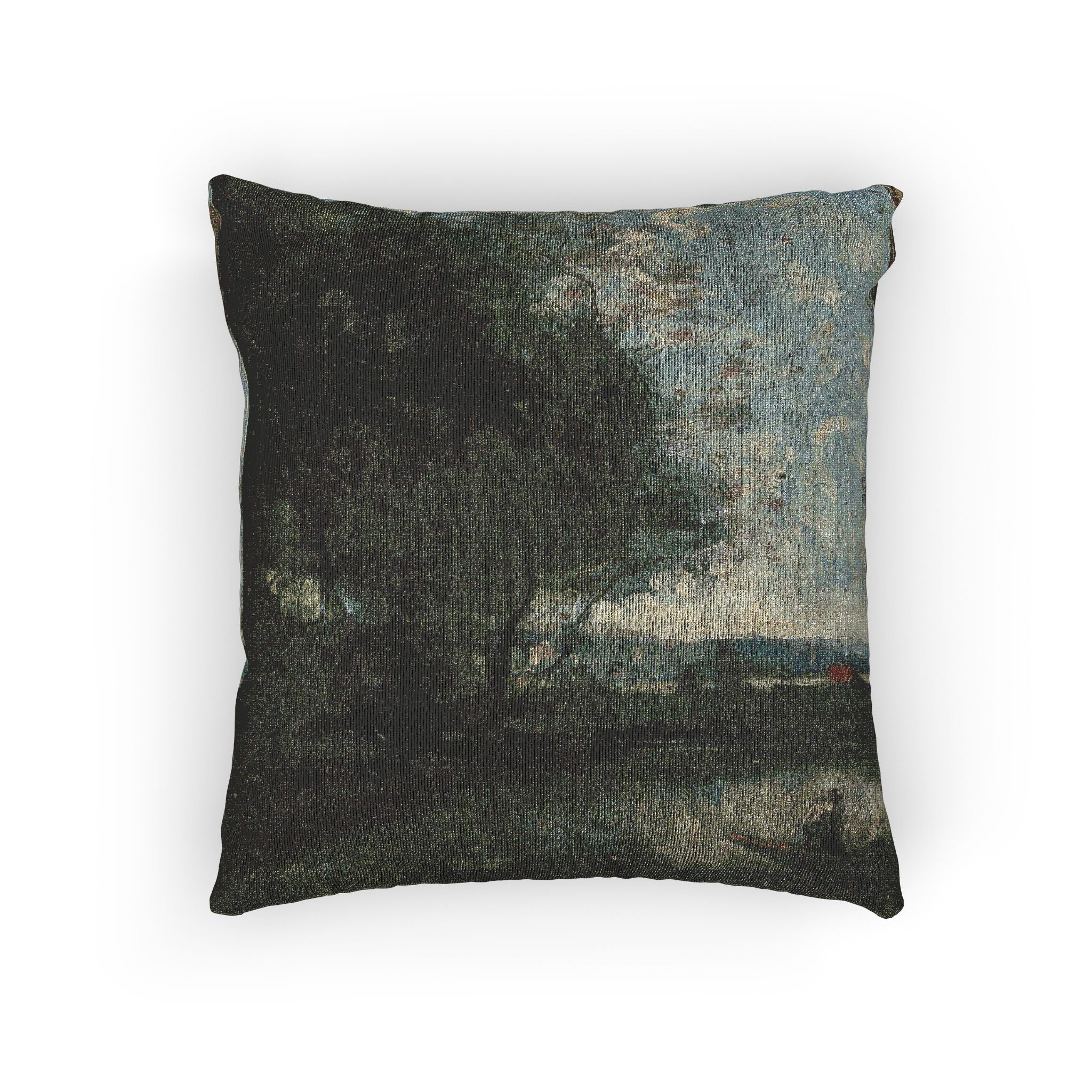 Jean Baptiste Camille Corot - Landscape | Woven Pillow - Image 4