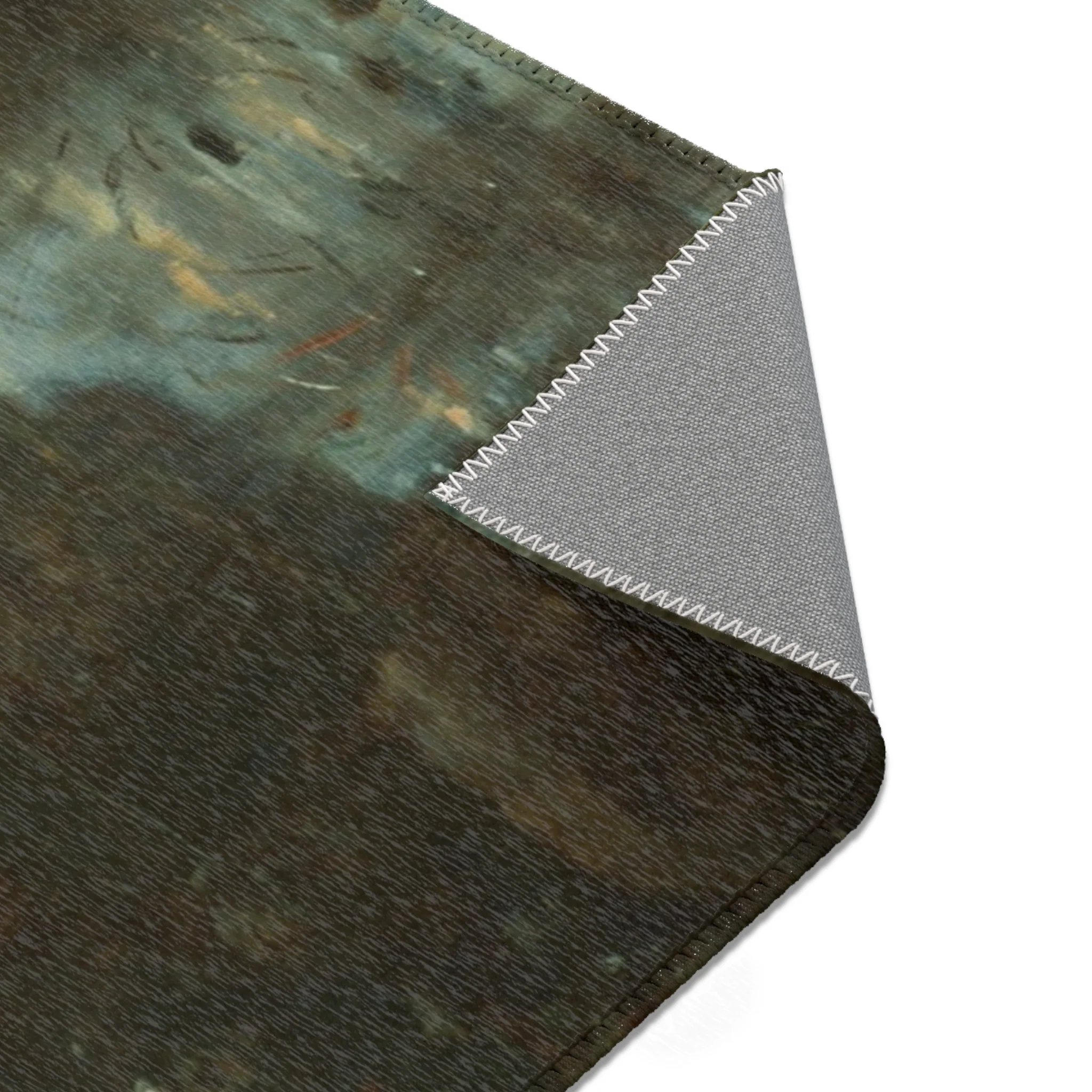 Jean Baptiste Camille Corot - Souvenir of the Environs of Lake Nemi | Area Rug - Image 11