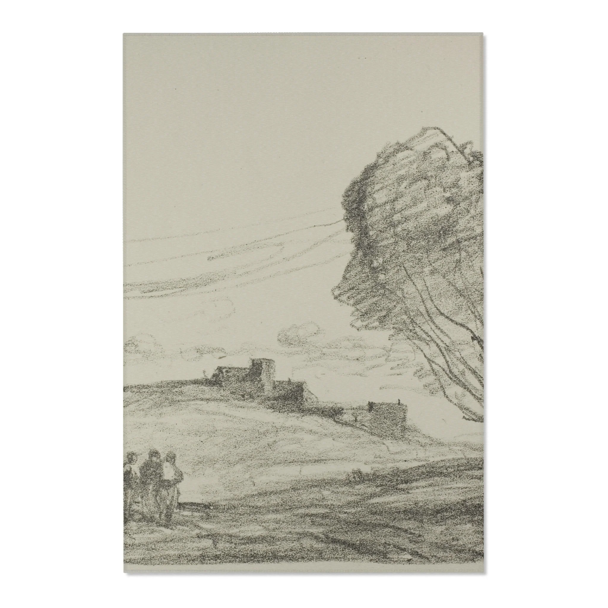 Jean Baptiste Camille Corot - The Isolated Fort | Area Rug - Image 3