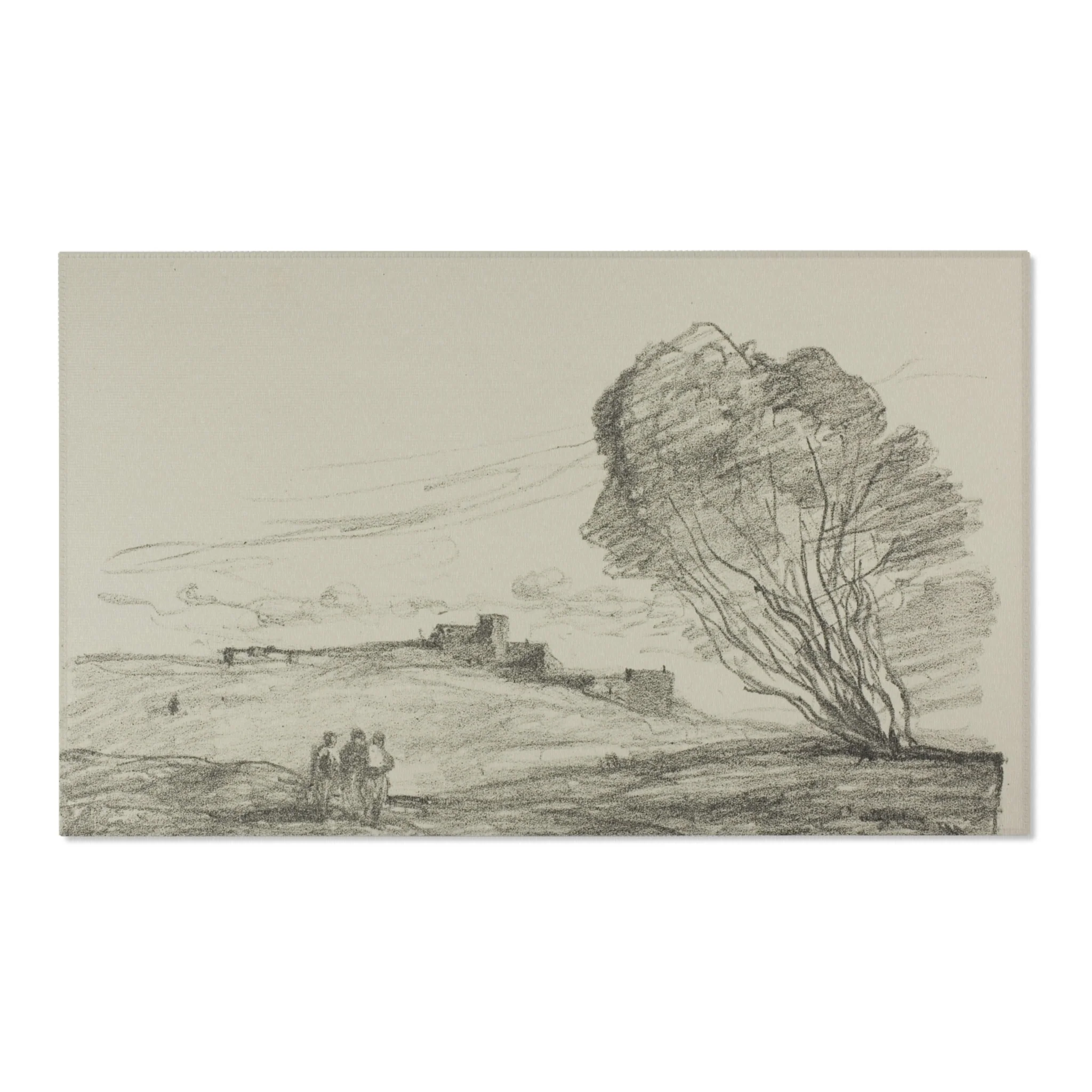 Jean Baptiste Camille Corot - The Isolated Fort | Area Rug - Image 5