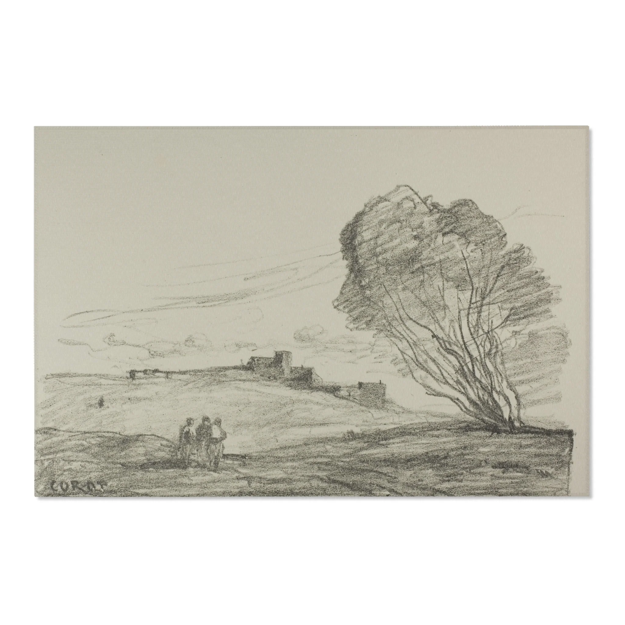 Jean Baptiste Camille Corot - The Isolated Fort | Area Rug - Image 6