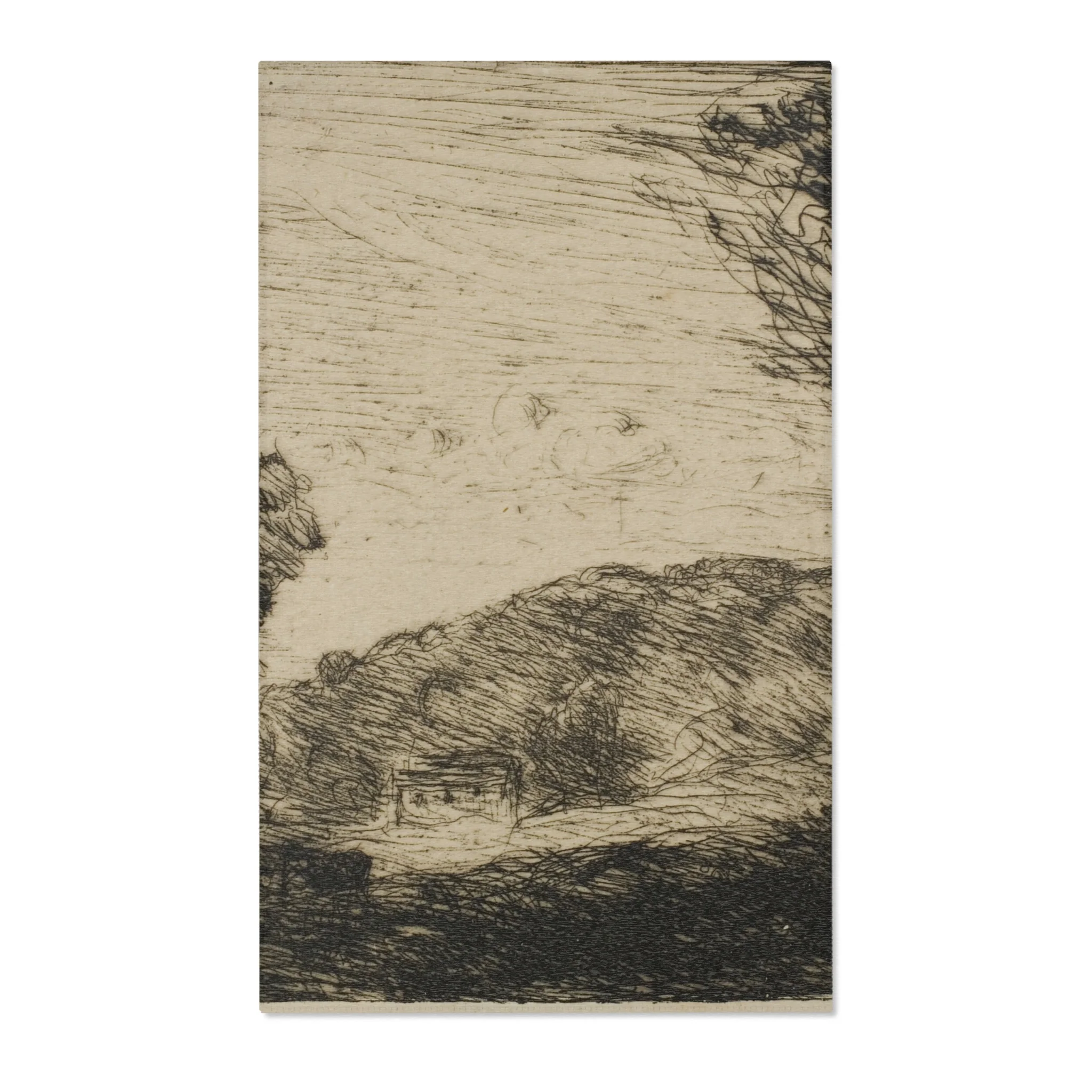 Jean Baptiste Camille Corot - Wooded Countryside | Area Rug - Image 2