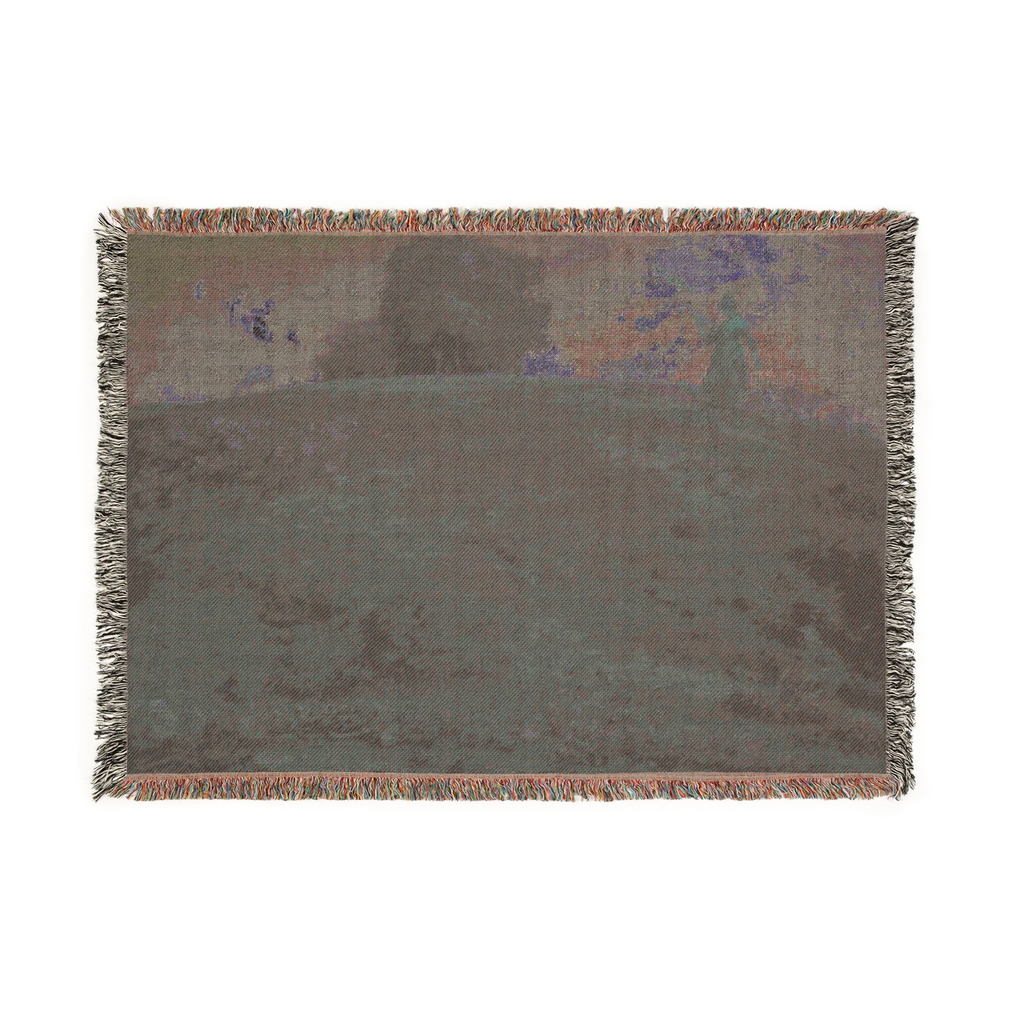 Jean François Millet - In the Auvergne | Woven Tapestry Blanket - Image 4