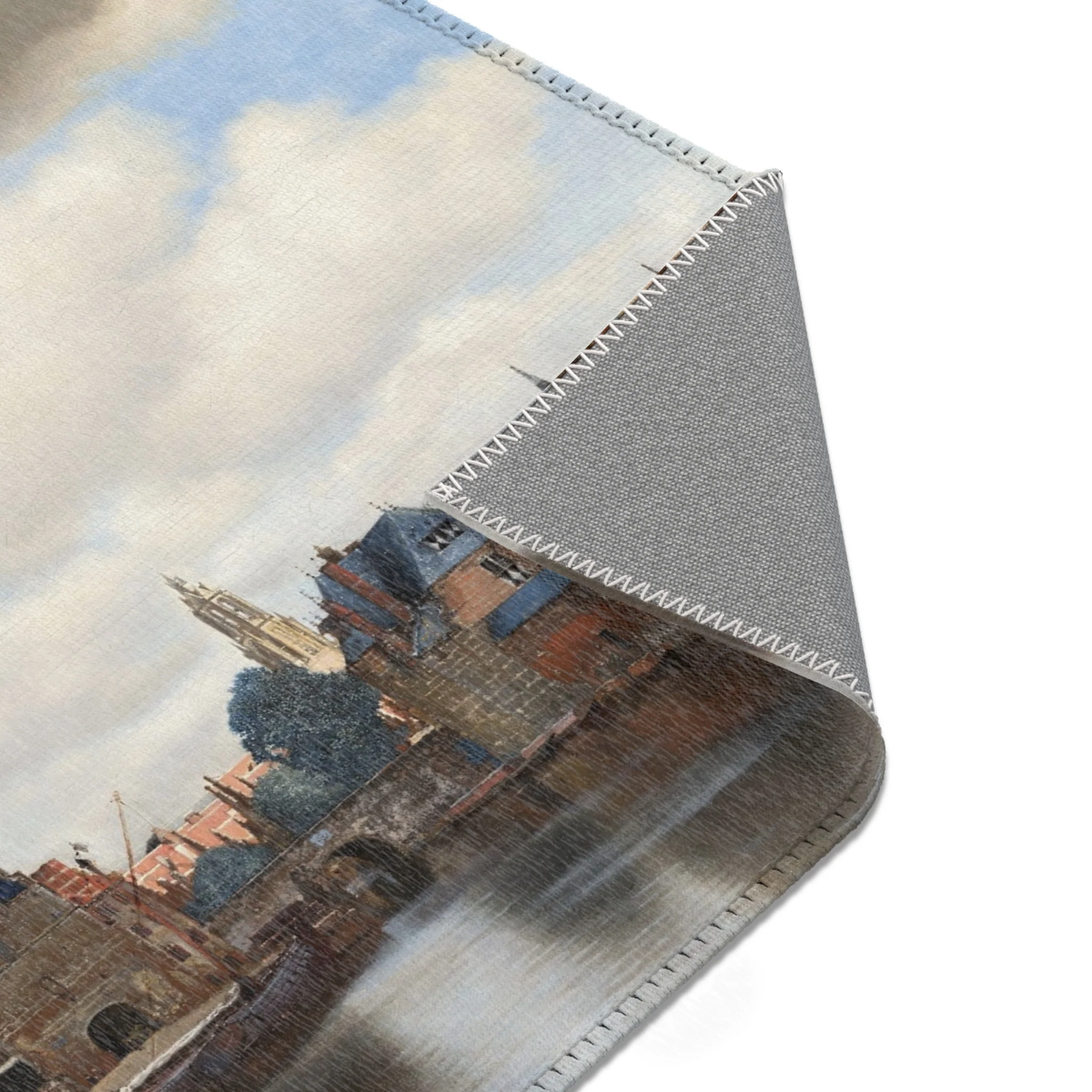 Johannes Vermeer - View of Delft - 92 - Mauritshuis | Area Rug - Image 13