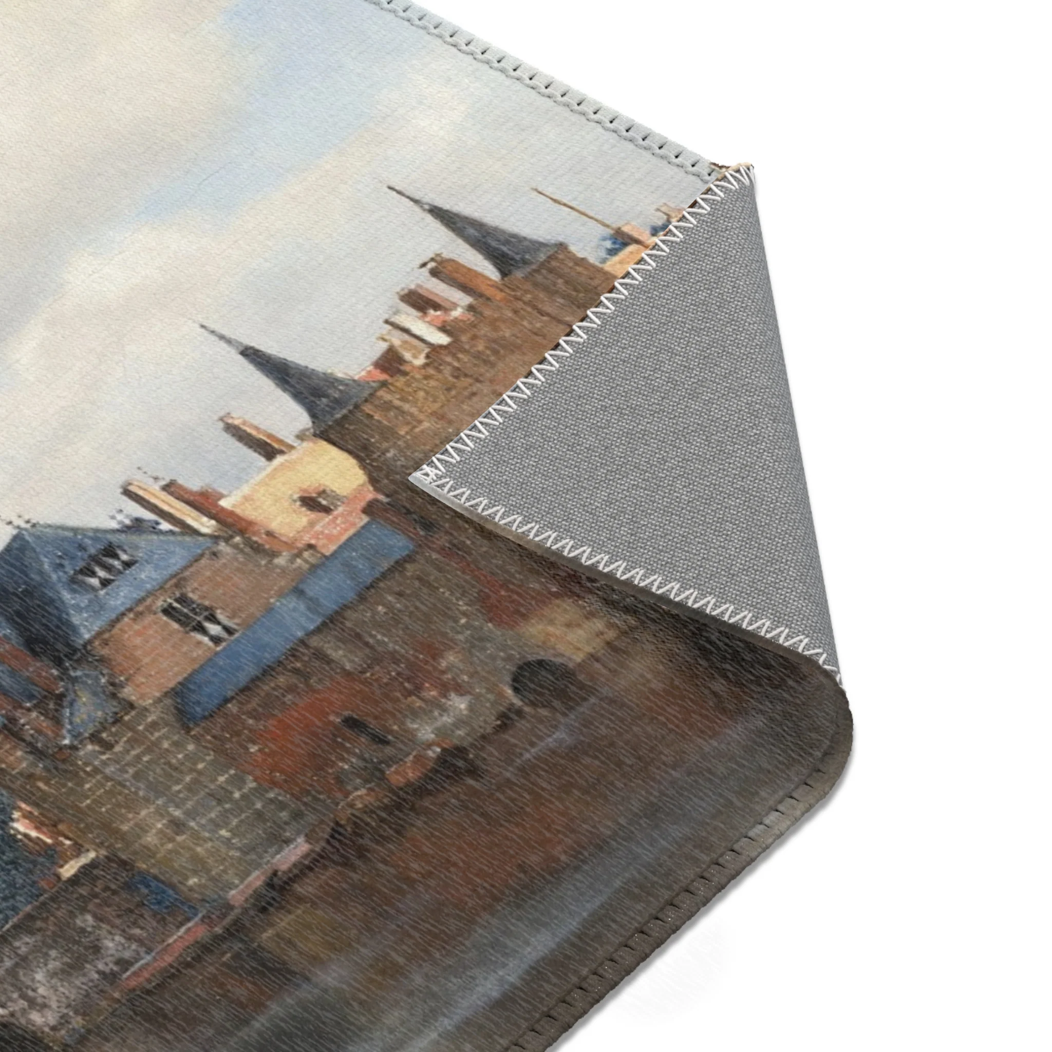 Johannes Vermeer - View of Delft - 92 - Mauritshuis | Area Rug - Image 15