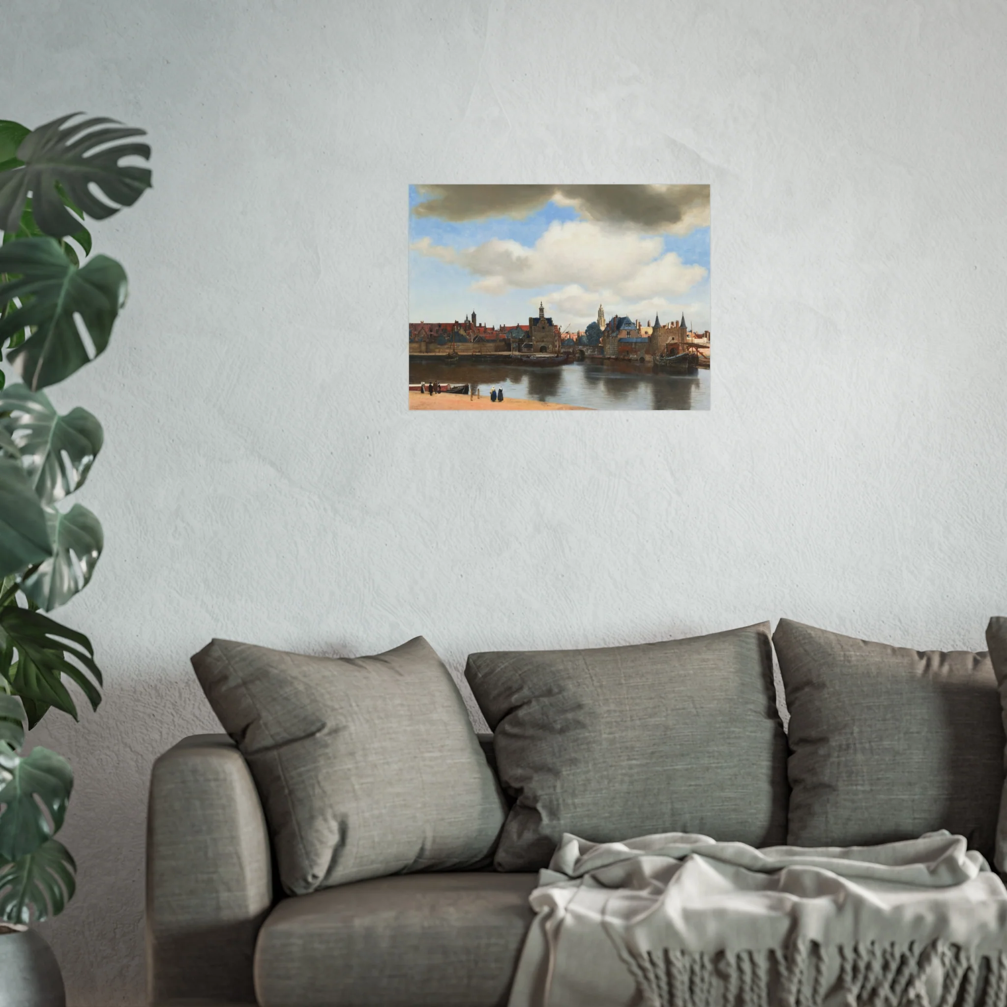 Johannes Vermeer - View of Delft - 92 - Mauritshuis | Fine Art Poster - Image 9