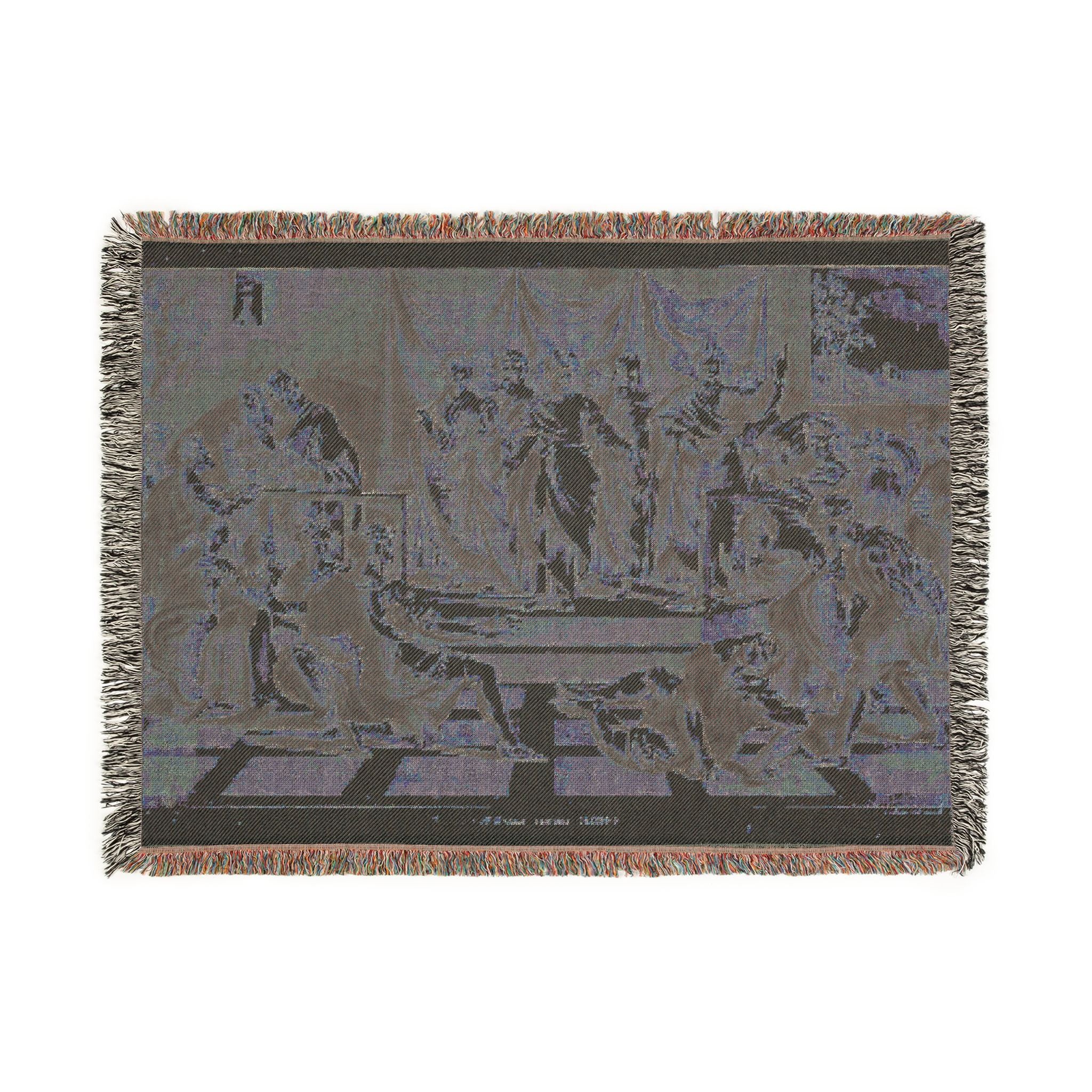John Constable - Death of Ananias | Woven Tapestry Blanket - Image 12