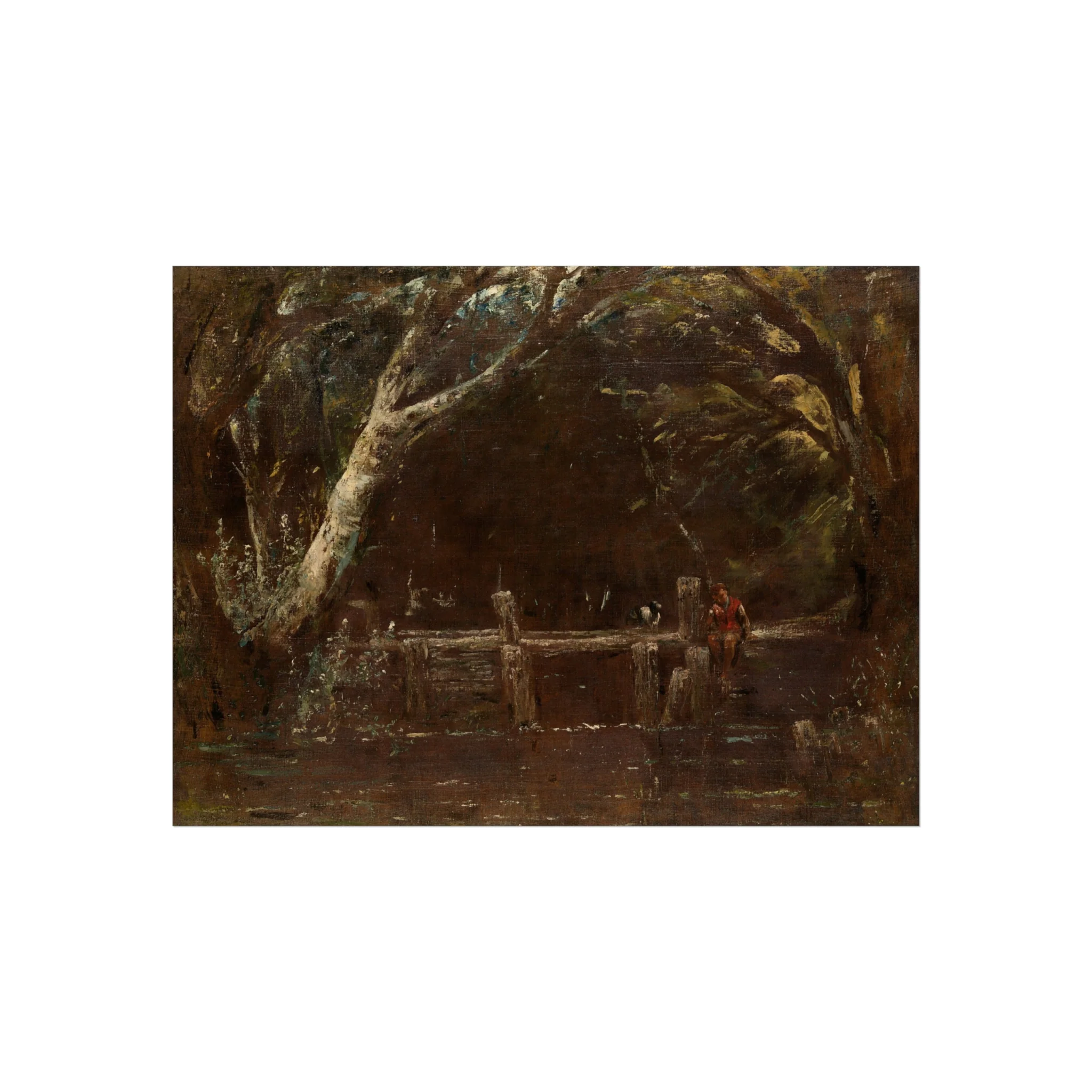 John Constable - Landscape (The Lock) | Fine Art Poster - Image 3