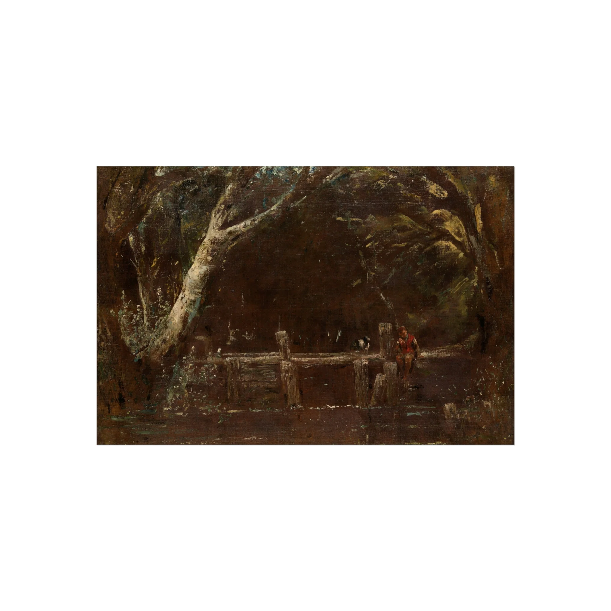 John Constable - Landscape (The Lock) | Fine Art Poster - Image 4
