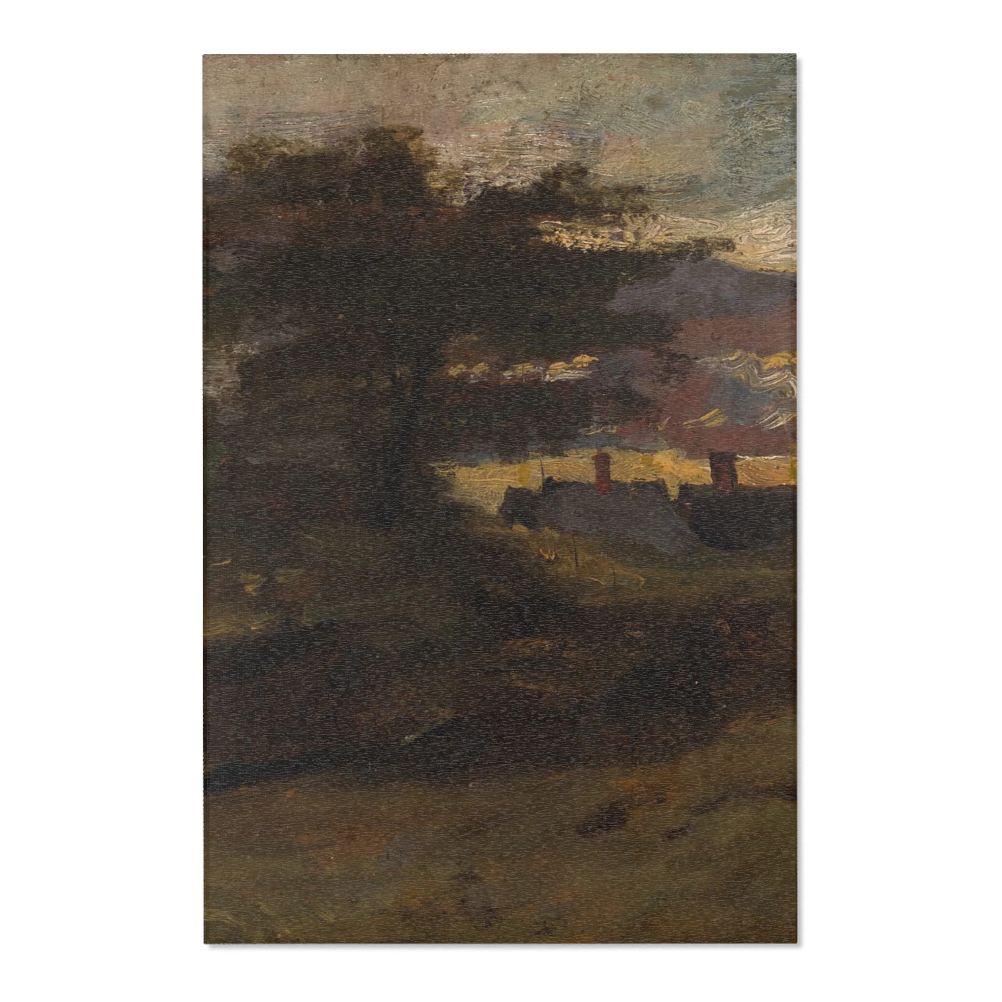 John Constable - Landscape with Cottages | Area Rug - Image 3