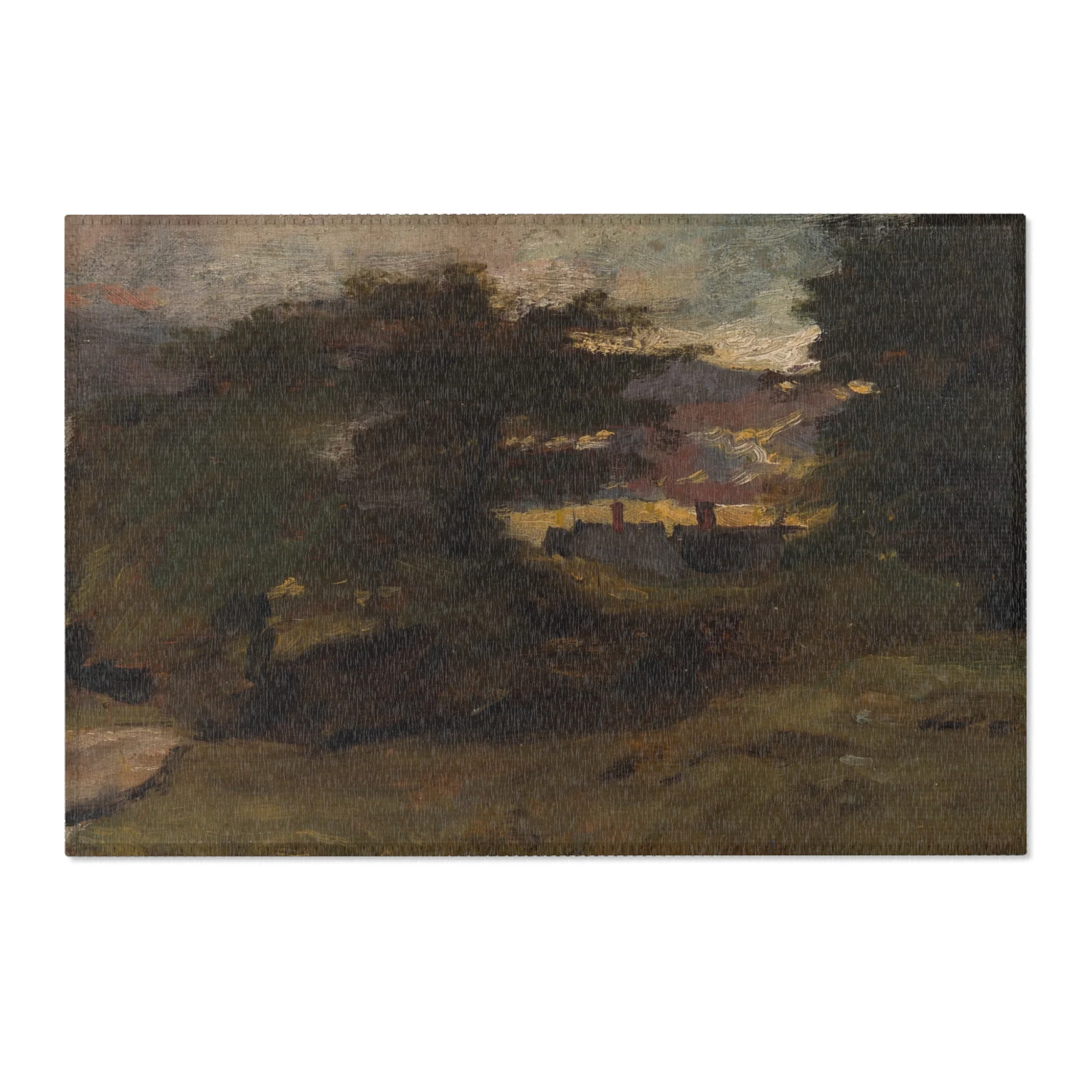 John Constable - Landscape with Cottages | Area Rug - Image 4